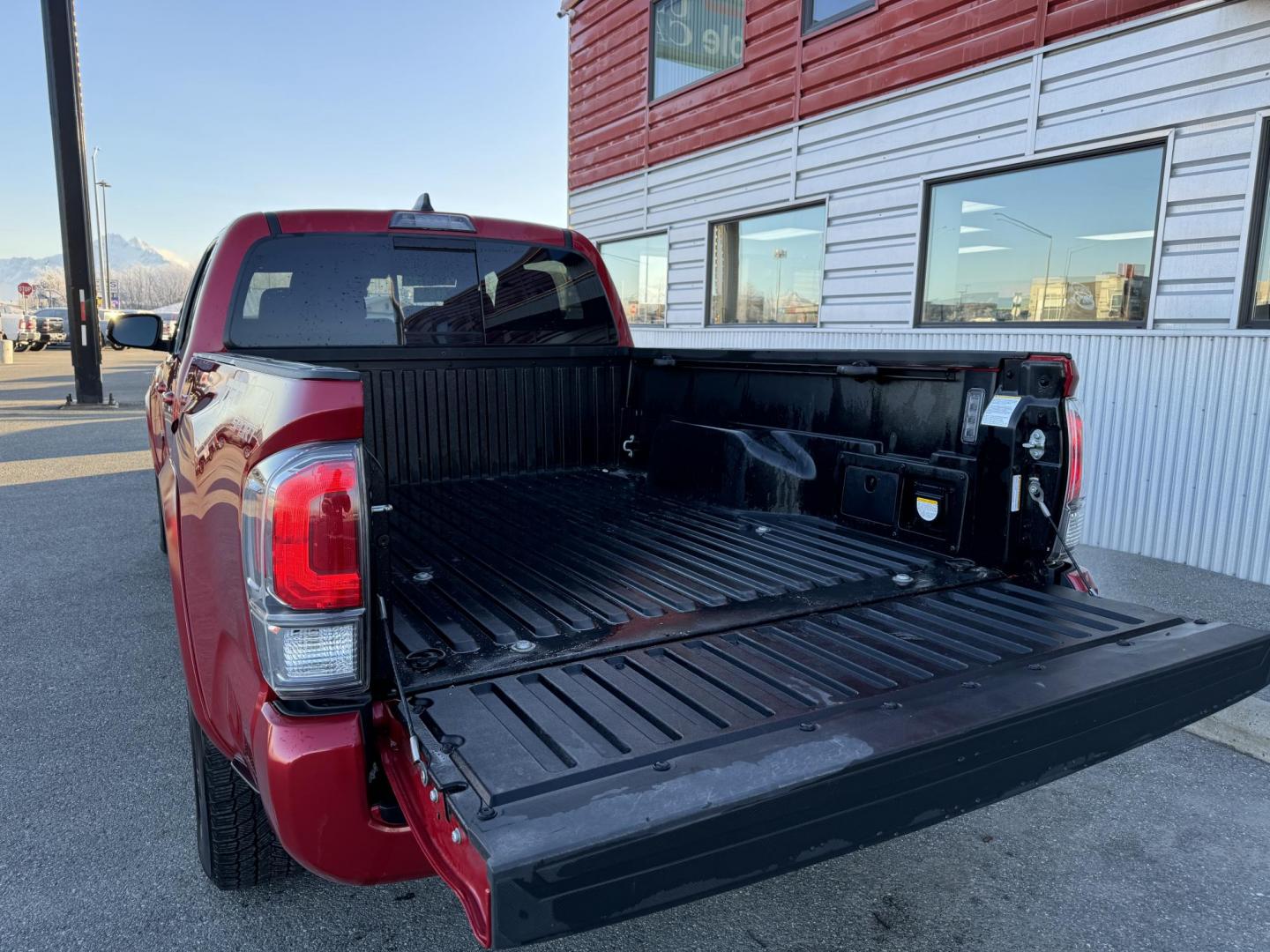 2023 RED /Black Toyota Tacoma SR5 Double Cab Super Long Bed V6 6AT 4WD (3TMDZ5BN6PM) with an 3.5L V6 DOHC 24V engine, 6A transmission, located at 1960 Industrial Drive, Wasilla, 99654, (907) 274-2277, 61.573475, -149.400146 - Long Bed - Photo#6