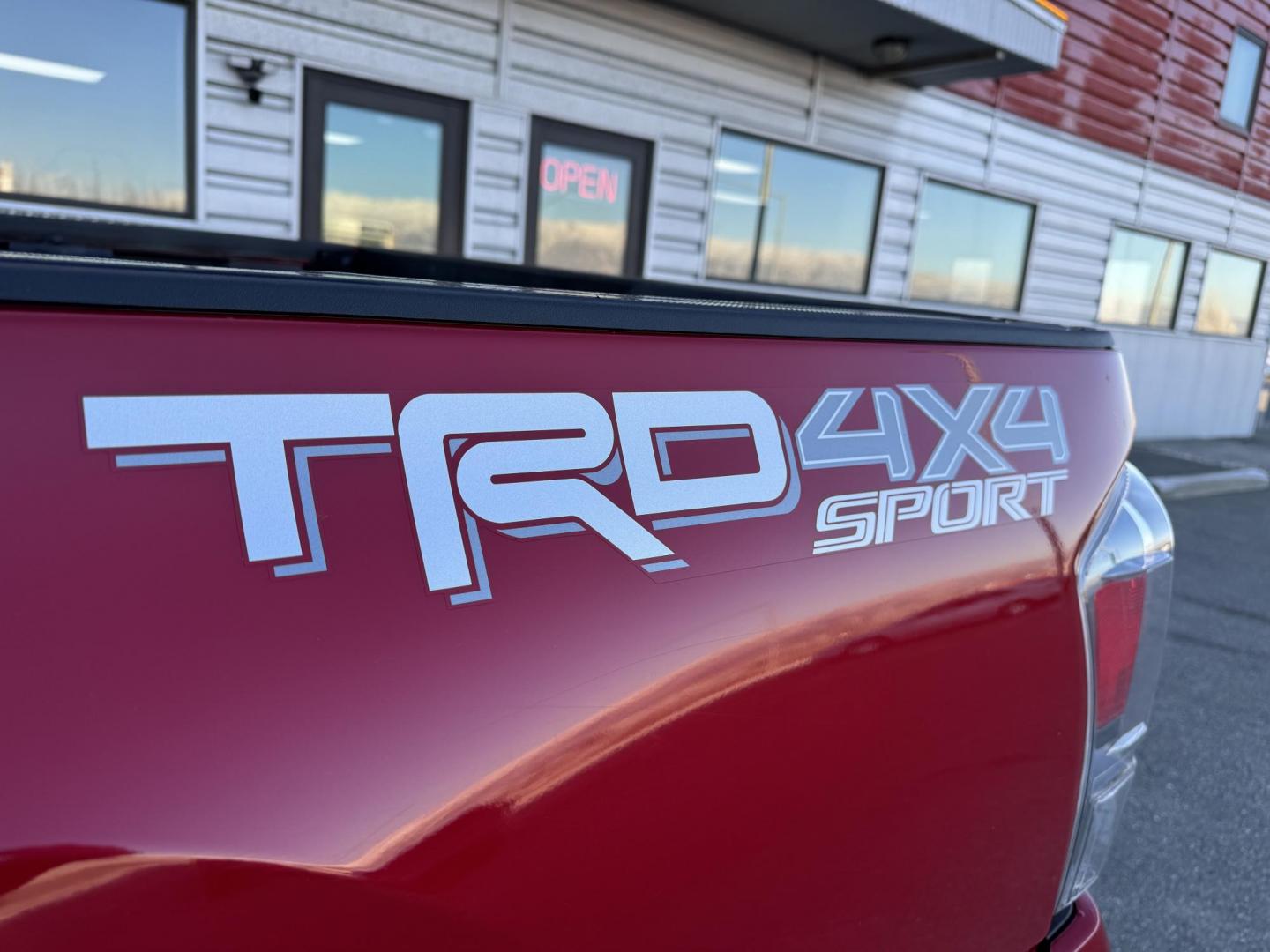 2023 RED /Black Toyota Tacoma SR5 Double Cab Super Long Bed V6 6AT 4WD (3TMDZ5BN6PM) with an 3.5L V6 DOHC 24V engine, 6A transmission, located at 1960 Industrial Drive, Wasilla, 99654, (907) 274-2277, 61.573475, -149.400146 - Long Bed - Photo#7