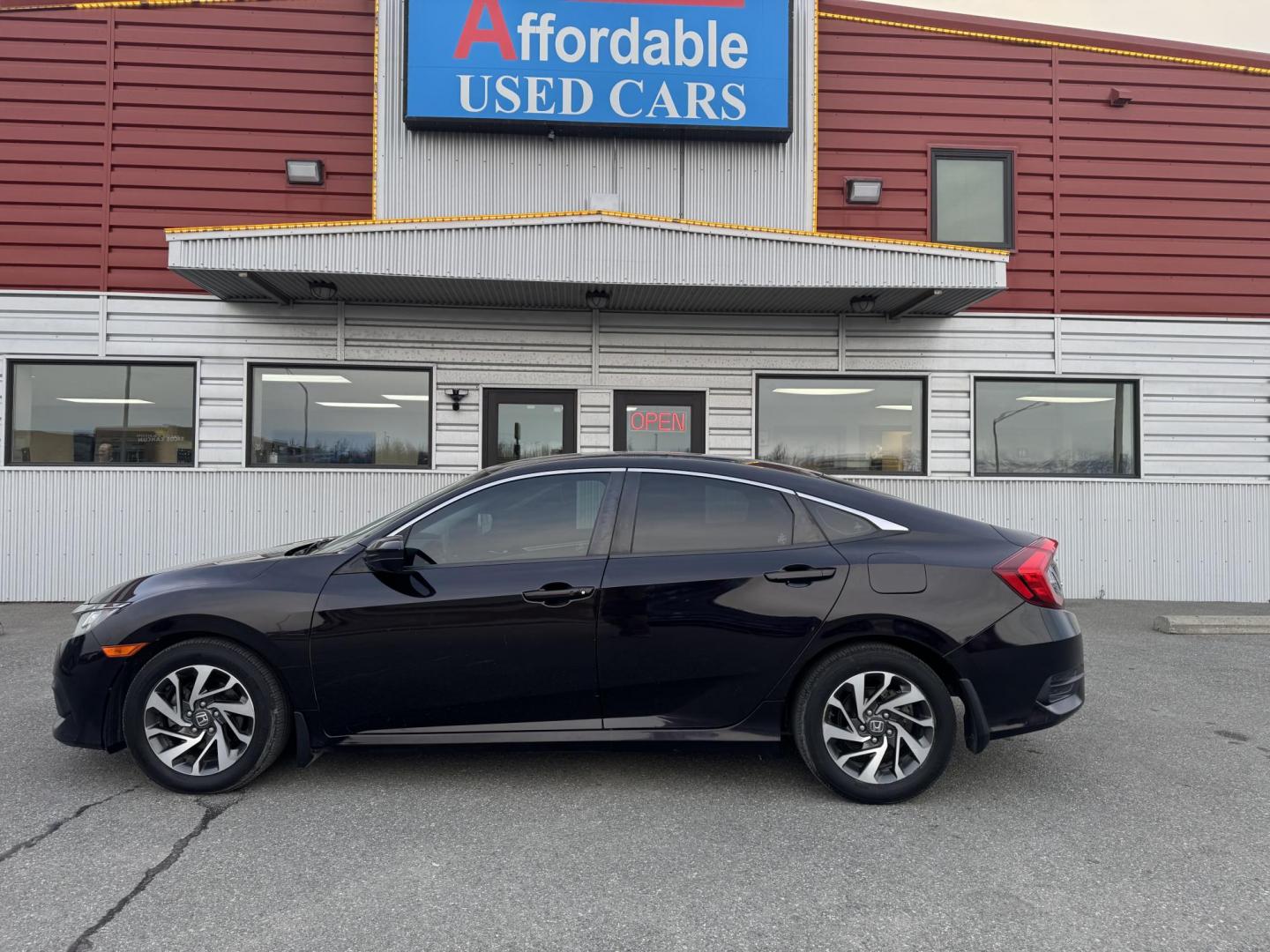 2016 Black Cherry Honda Civic EX Sedan CVT (19XFC2F75GE) with an 2.0L L4 DOHC 16V engine, CVT transmission, located at 1960 Industrial Drive, Wasilla, 99654, (907) 274-2277, 61.573475, -149.400146 - Photo#6