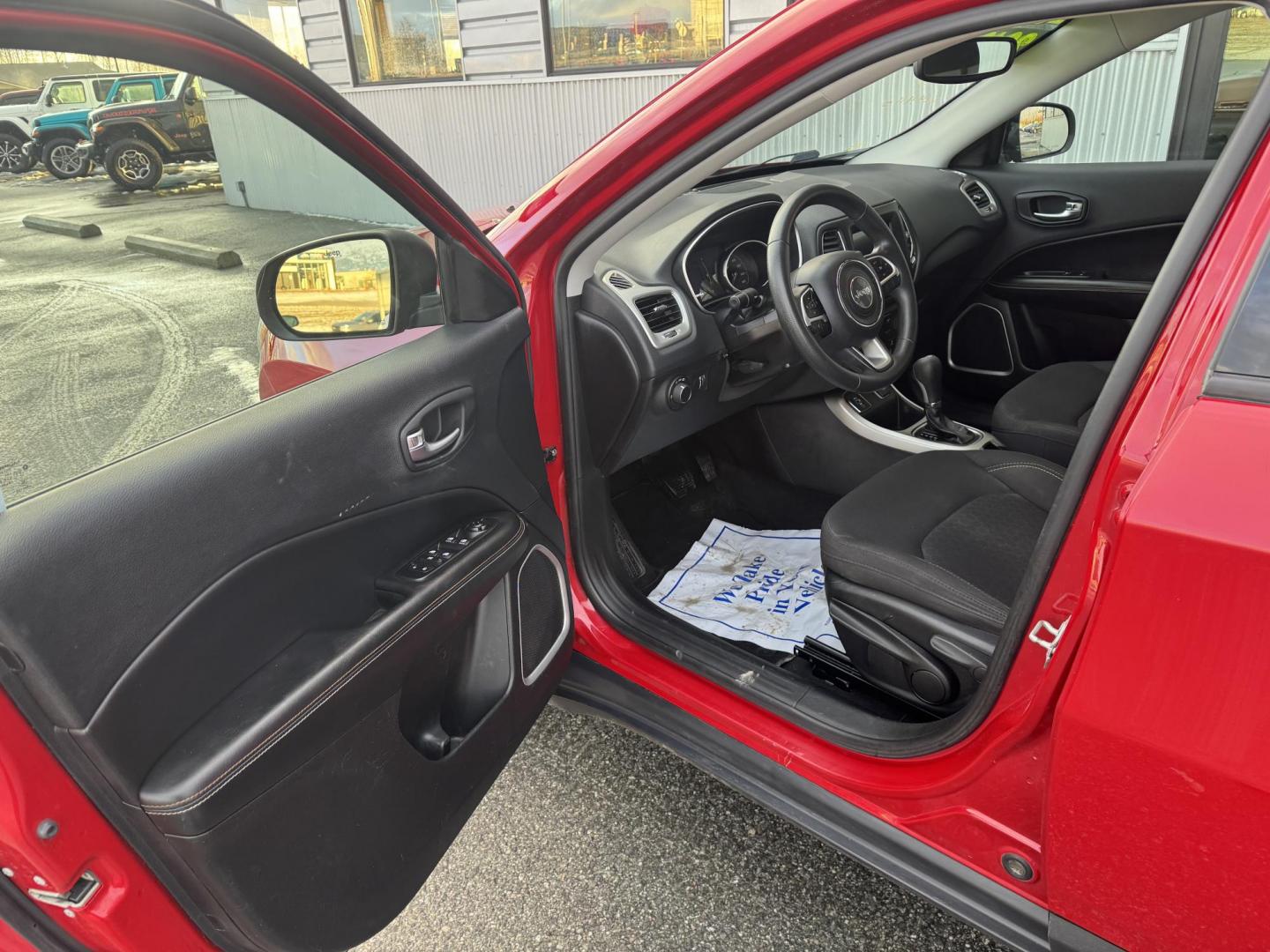 2019 RED Jeep Compass Sport FWD (3C4NJCAB2KT) with an 2.4L L4 DOHC 16V engine, located at 1960 Industrial Drive, Wasilla, 99654, (907) 274-2277, 61.573475, -149.400146 - Photo#8