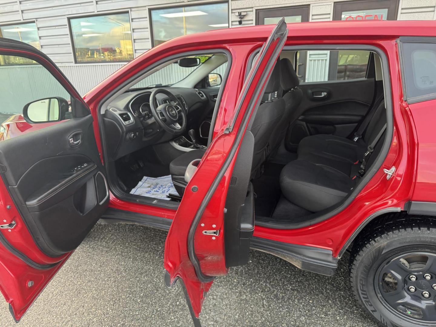 2019 RED Jeep Compass Sport FWD (3C4NJCAB2KT) with an 2.4L L4 DOHC 16V engine, located at 1960 Industrial Drive, Wasilla, 99654, (907) 274-2277, 61.573475, -149.400146 - Photo#7