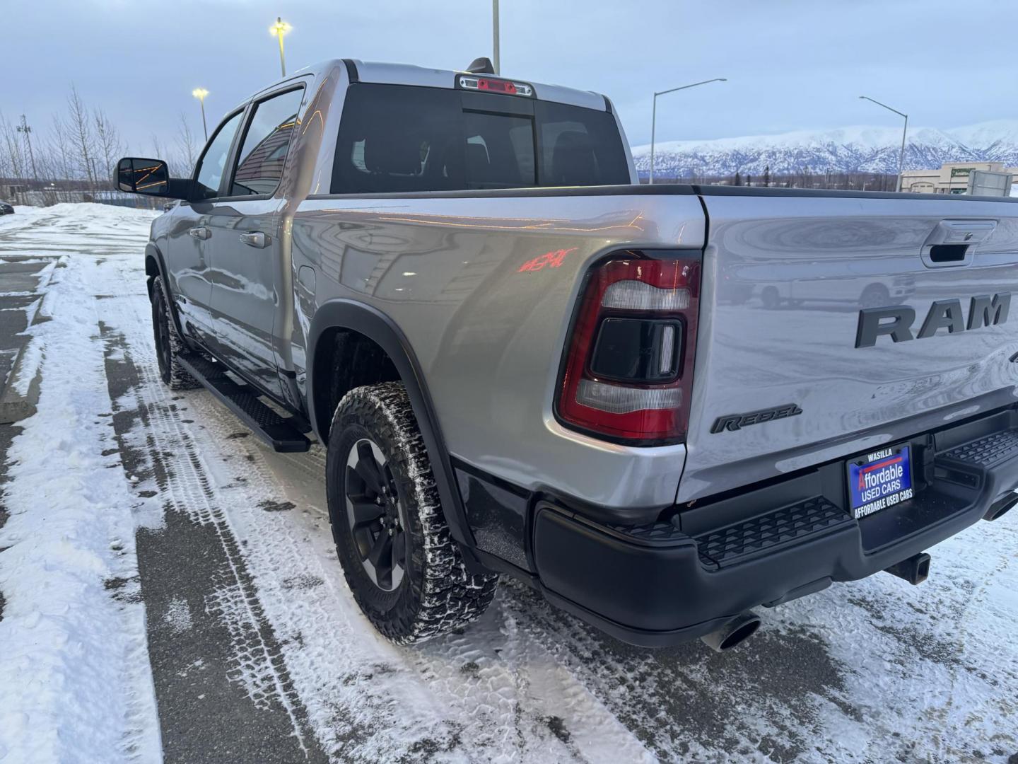 2020 GREY RAM 1500 Rebel Crew Cab 4WD (1C6SRFLT8LN) with an 5.7L V8 OHV 16V engine, 8A transmission, located at 1960 Industrial Drive, Wasilla, 99654, (907) 274-2277, 61.573475, -149.400146 - Photo#1