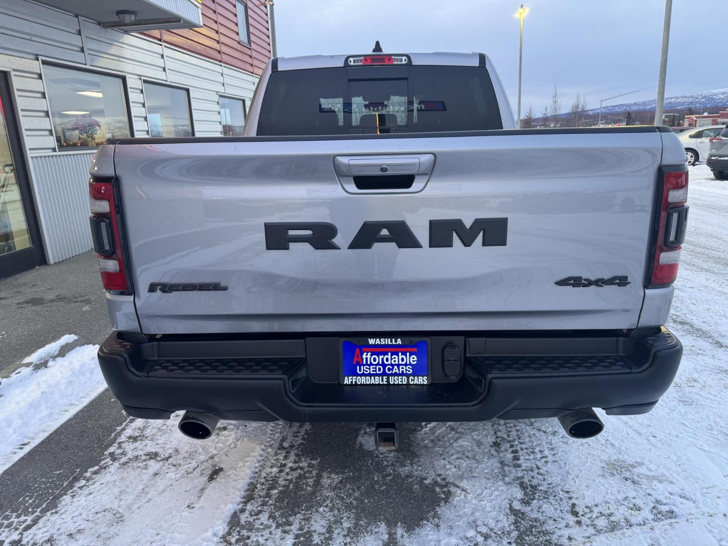 2020 GREY RAM 1500 Rebel Crew Cab 4WD (1C6SRFLT8LN) with an 5.7L V8 OHV 16V engine, 8A transmission, located at 1960 Industrial Drive, Wasilla, 99654, (907) 274-2277, 61.573475, -149.400146 - Photo#3