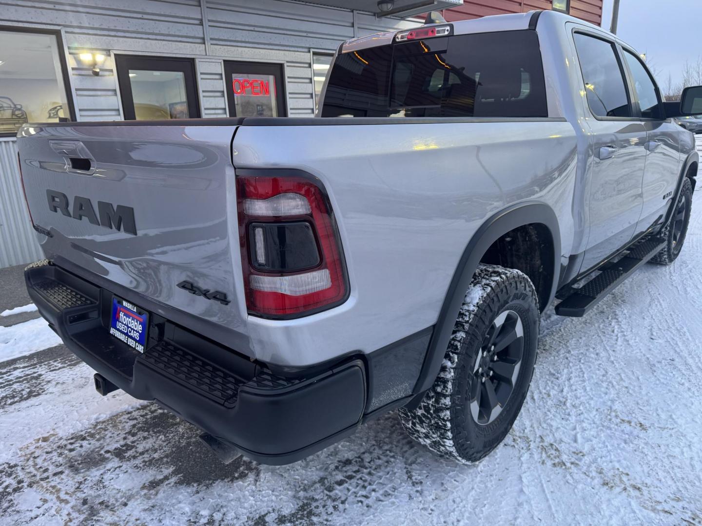 2020 GREY RAM 1500 Rebel Crew Cab 4WD (1C6SRFLT8LN) with an 5.7L V8 OHV 16V engine, 8A transmission, located at 1960 Industrial Drive, Wasilla, 99654, (907) 274-2277, 61.573475, -149.400146 - Photo#5