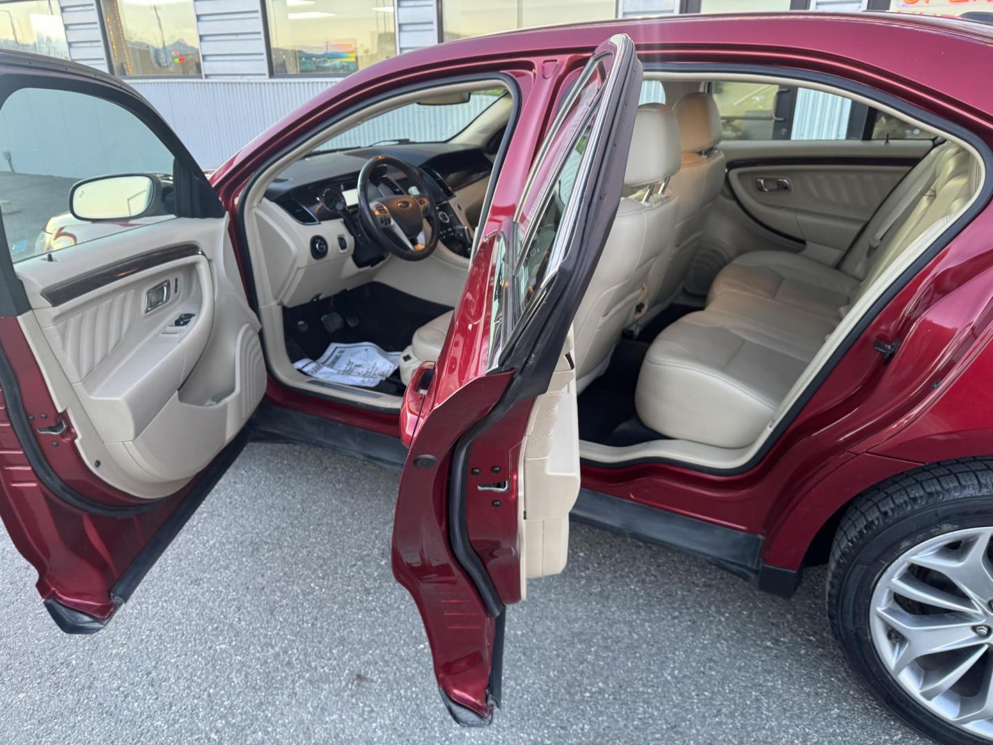 2017 RED FORD TAURUS LIMITED (1FAHP2F80HG) with an 3.5L engine, Automatic transmission, located at 1960 Industrial Drive, Wasilla, 99654, (907) 274-2277, 61.573475, -149.400146 - Photo#12