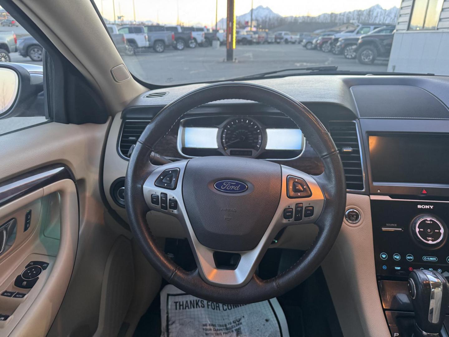 2017 RED FORD TAURUS LIMITED (1FAHP2F80HG) with an 3.5L engine, Automatic transmission, located at 1960 Industrial Drive, Wasilla, 99654, (907) 274-2277, 61.573475, -149.400146 - Photo#8