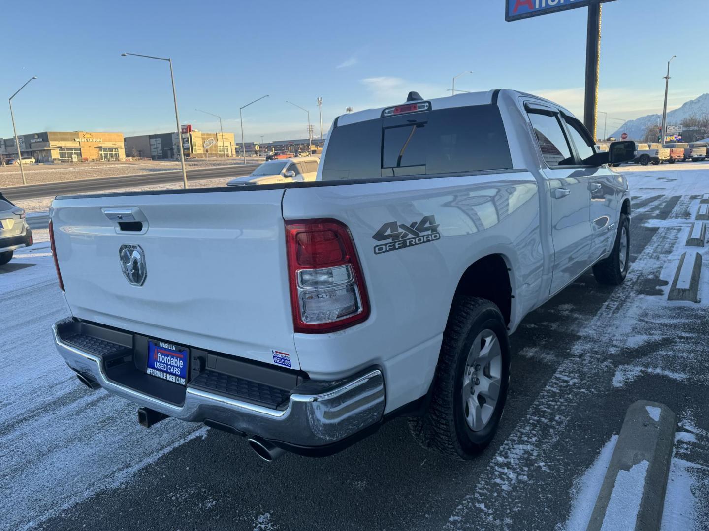 2020 WHITE RAM 1500 BIG HORN/LONE STAR (1C6SRFMT9LN) with an 5.7L engine, Automatic transmission, located at 1960 Industrial Drive, Wasilla, 99654, (907) 274-2277, 61.573475, -149.400146 - Photo#5