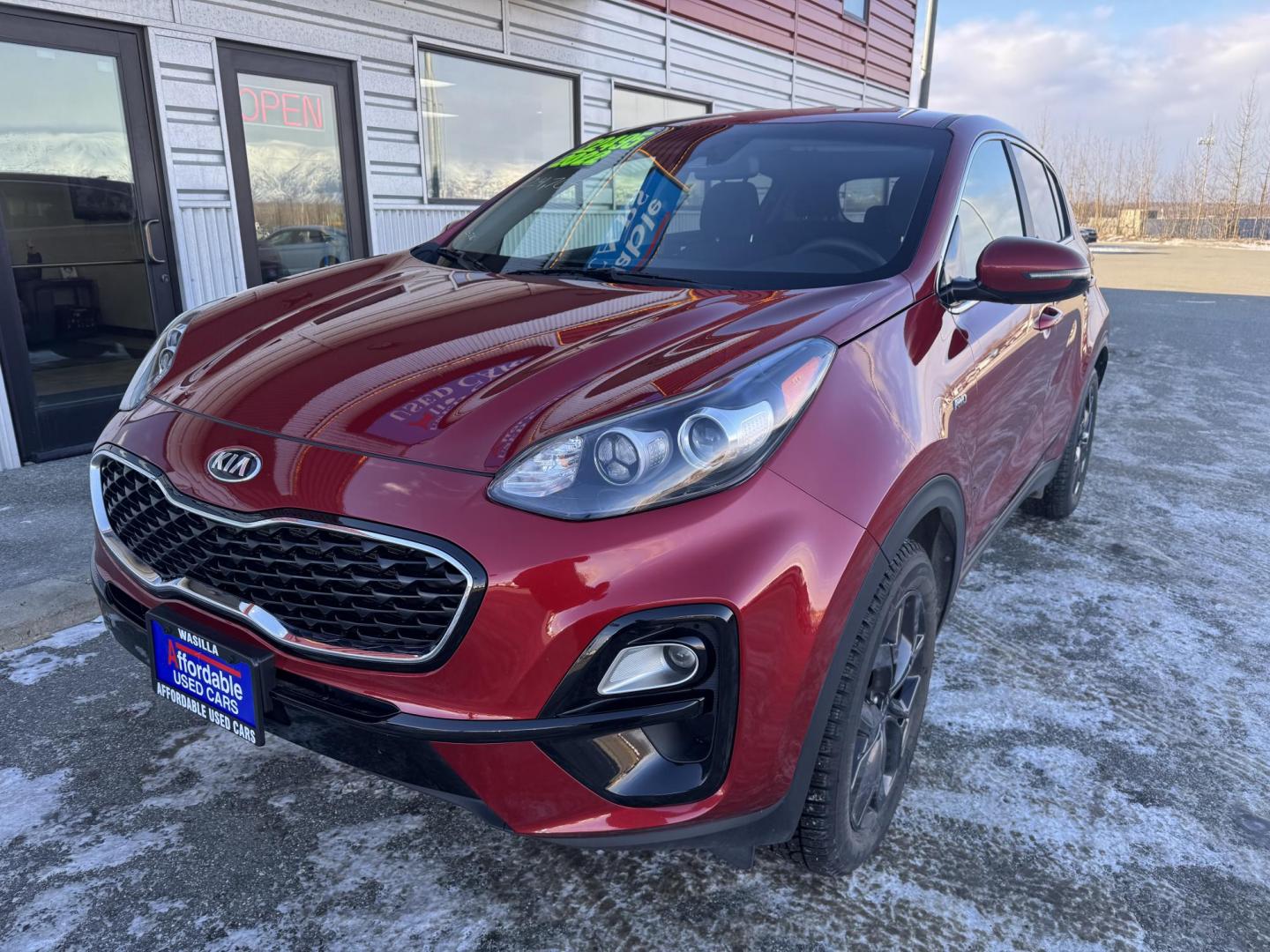 2022 RED Kia Sportage LX AWD (KNDPMCAC1N7) with an 2.4L V6 DOHC 24V engine, 6A transmission, located at 1960 Industrial Drive, Wasilla, 99654, (907) 274-2277, 61.573475, -149.400146 - Photo#0