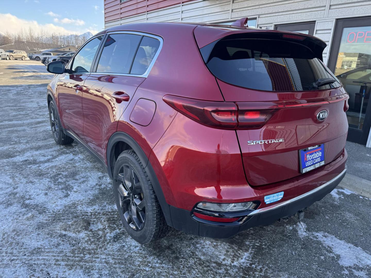 2022 RED Kia Sportage LX AWD (KNDPMCAC1N7) with an 2.4L V6 DOHC 24V engine, 6A transmission, located at 1960 Industrial Drive, Wasilla, 99654, (907) 274-2277, 61.573475, -149.400146 - Photo#2