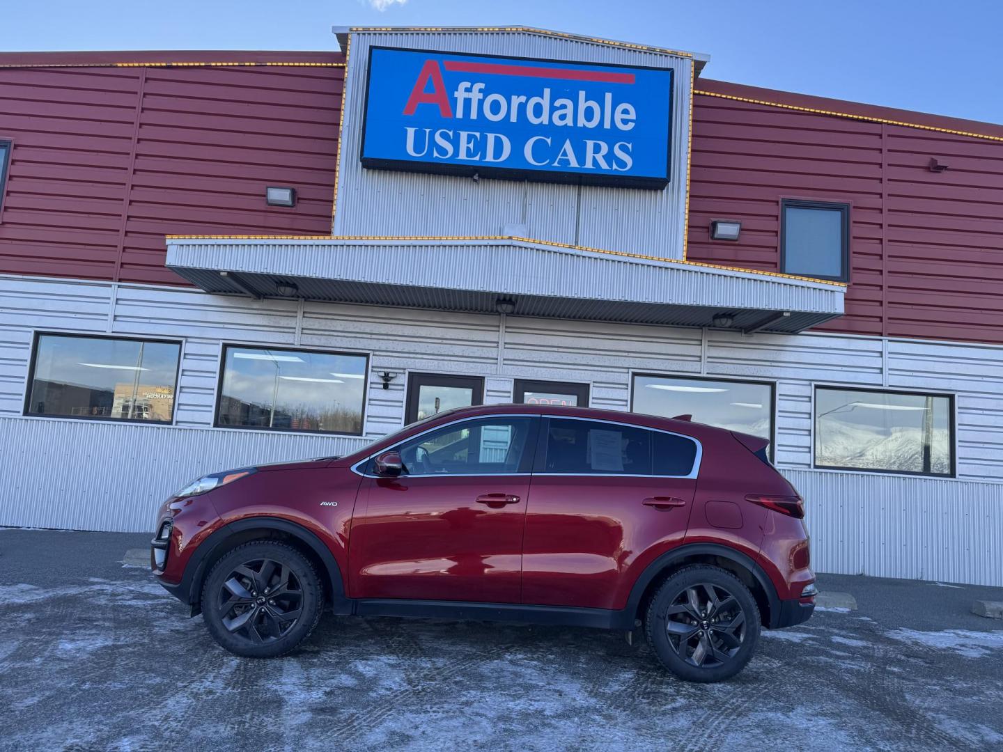 2022 RED Kia Sportage LX AWD (KNDPMCAC1N7) with an 2.4L V6 DOHC 24V engine, 6A transmission, located at 1960 Industrial Drive, Wasilla, 99654, (907) 274-2277, 61.573475, -149.400146 - Photo#4