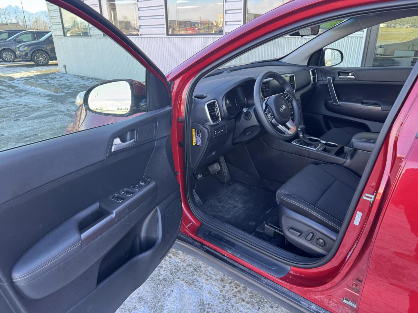 2022 RED Kia Sportage LX AWD (KNDPMCAC1N7) with an 2.4L V6 DOHC 24V engine, 6A transmission, located at 1960 Industrial Drive, Wasilla, 99654, (907) 274-2277, 61.573475, -149.400146 - Photo#9