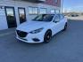 2016 WHITE Mazda MAZDA3 i Sport 4-Door (3MZBM1T74GM) with an 2.0L L4 DOHC 16V engine, 6 speed Manual transmission, located at 1960 Industrial Drive, Wasilla, 99654, (907) 274-2277, 61.573475, -149.400146 - Photo#2