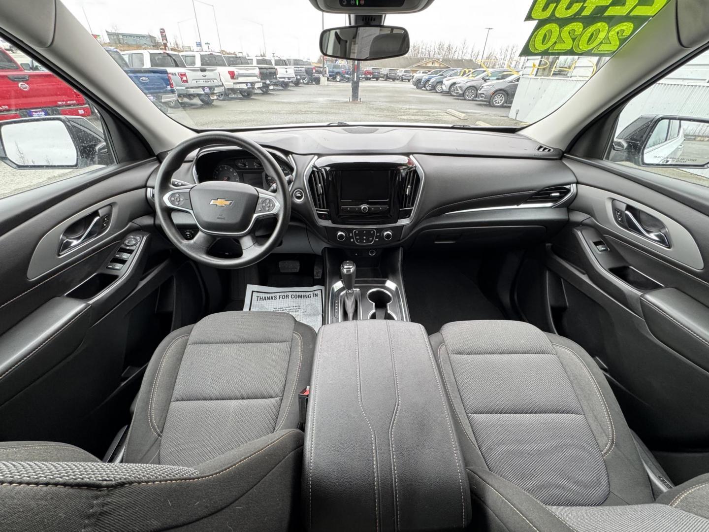 2020 WHITE Chevrolet Traverse LS AWD (1GNEVFKW5LJ) with an 3.6L V6 DOHC 24V engine, 9A transmission, located at 1960 Industrial Drive, Wasilla, 99654, (907) 274-2277, 61.573475, -149.400146 - Photo#7