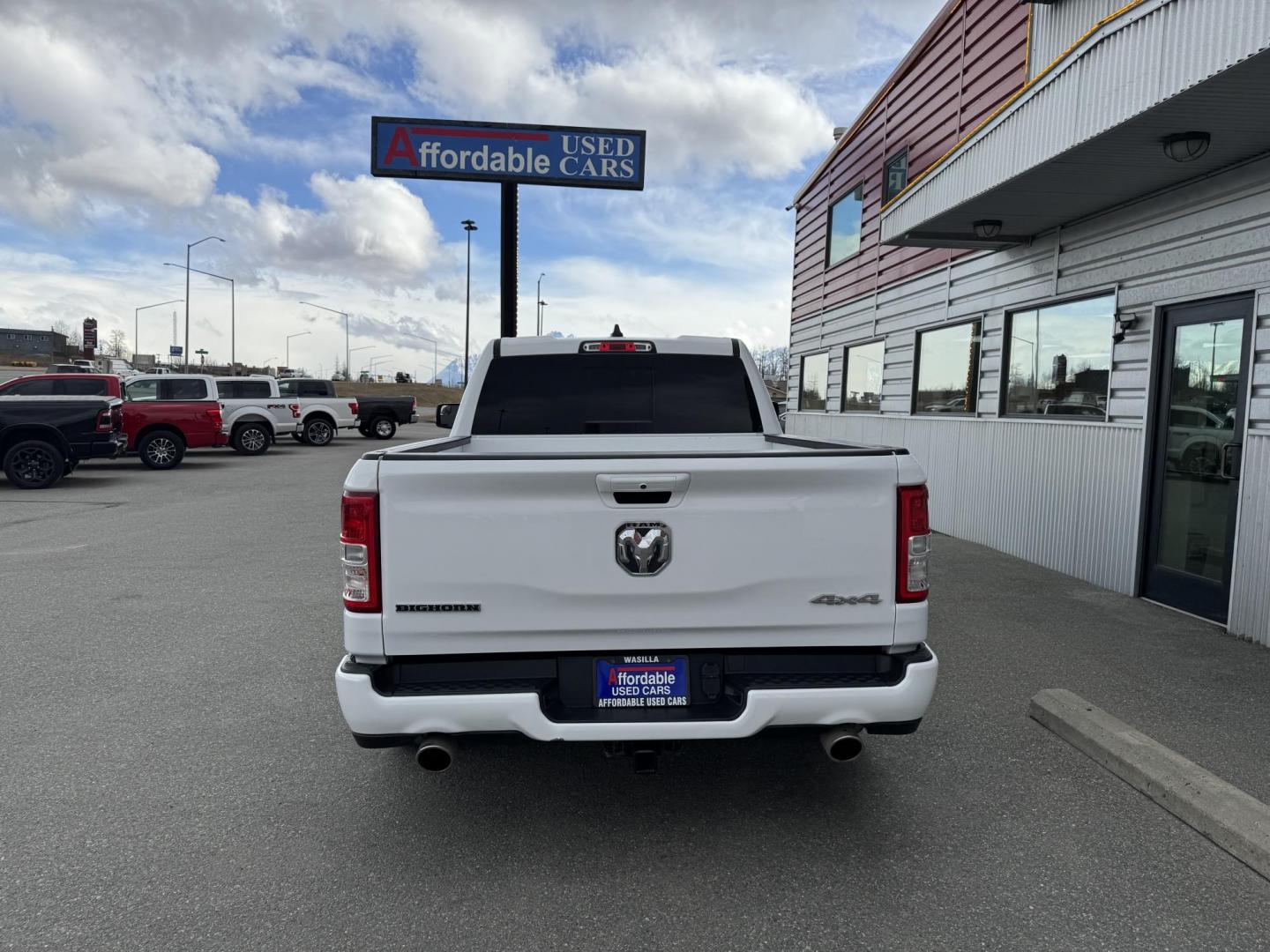 2019 WHITE RAM 1500 SPORT Quad Cab 4WD (1C6SRFBT2KN) with an 5.7 L V8 engine, 8A transmission, located at 1960 Industrial Drive, Wasilla, 99654, (907) 274-2277, 61.573475, -149.400146 - Photo#4