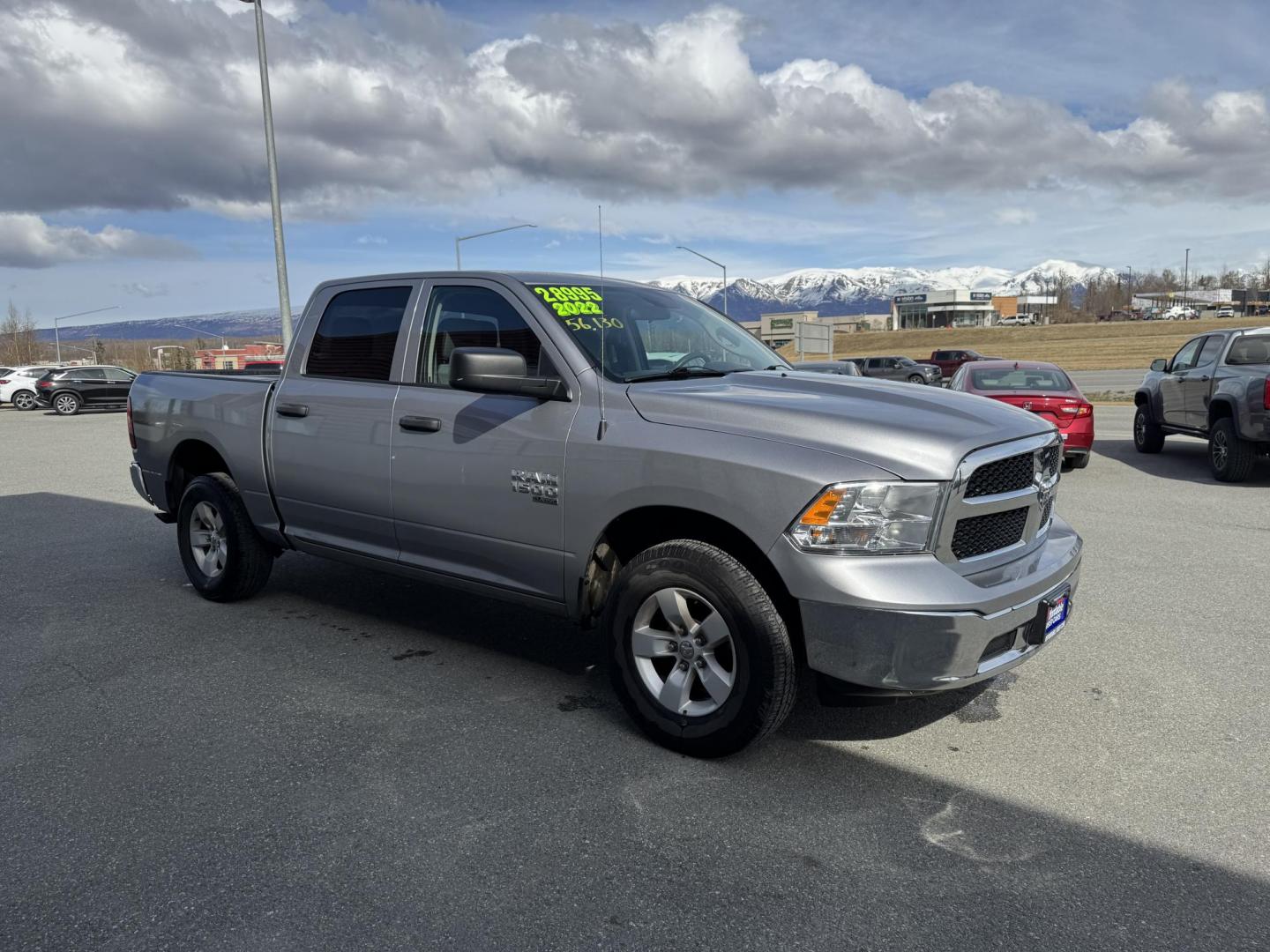 2022 SILVER RAM 1500 CLASSIC SLT (1C6RR7LG1NS) with an 3.6L engine, Automatic transmission, located at 1960 Industrial Drive, Wasilla, 99654, (907) 274-2277, 61.573475, -149.400146 - Photo#7