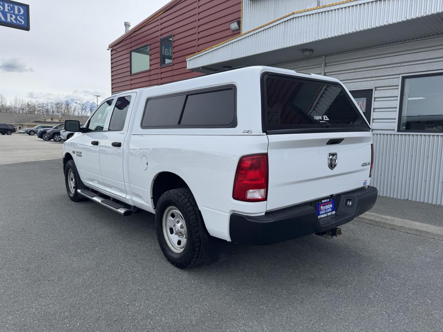 2016 WHITE RAM 1500 Tradesman Quad Cab 4WD (1C6RR7FT9GS) with an 5.7L V8 OHV 16V engine, 6A transmission, located at 1960 Industrial Drive, Wasilla, 99654, (907) 274-2277, 61.573475, -149.400146 - Photo#2