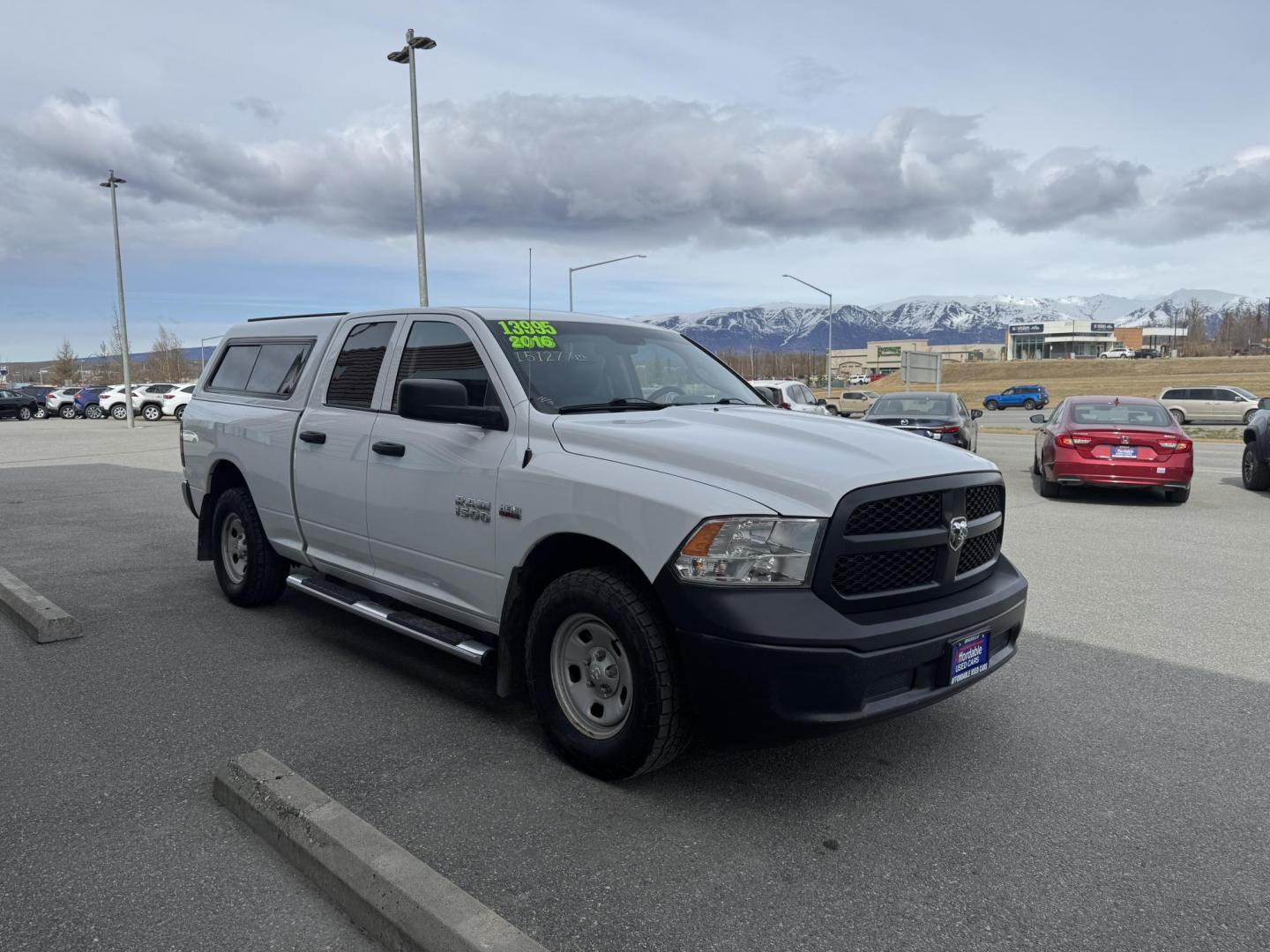 2016 WHITE RAM 1500 Tradesman Quad Cab 4WD (1C6RR7FT9GS) with an 5.7L V8 OHV 16V engine, 6A transmission, located at 1960 Industrial Drive, Wasilla, 99654, (907) 274-2277, 61.573475, -149.400146 - Photo#7