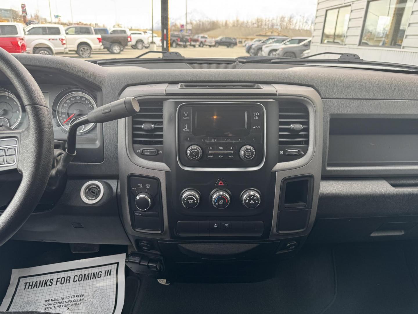 2016 WHITE RAM 1500 Tradesman Quad Cab 4WD (1C6RR7FT9GS) with an 5.7L V8 OHV 16V engine, 6A transmission, located at 1960 Industrial Drive, Wasilla, 99654, (907) 274-2277, 61.573475, -149.400146 - Photo#8