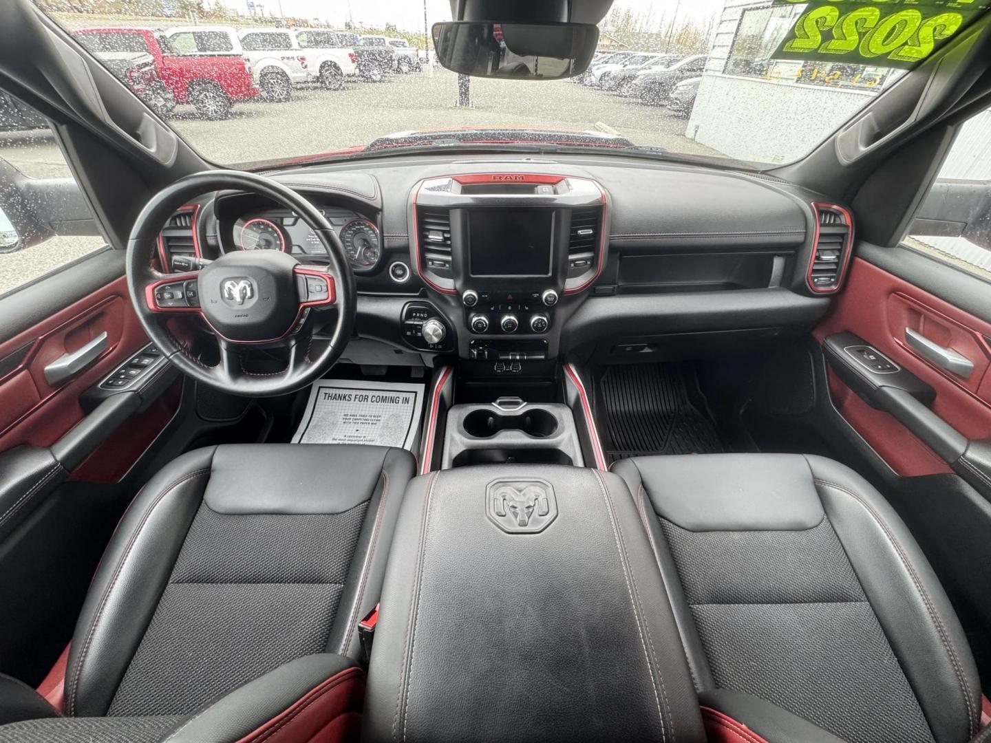 2022 RED RAM 1500 Rebel Crew Cab SB 4WD (1C6SRFLT6NN) with an 5.7L V8 OHV 16V engine, 8A transmission, located at 1960 Industrial Drive, Wasilla, 99654, (907) 274-2277, 61.573475, -149.400146 - Photo#8