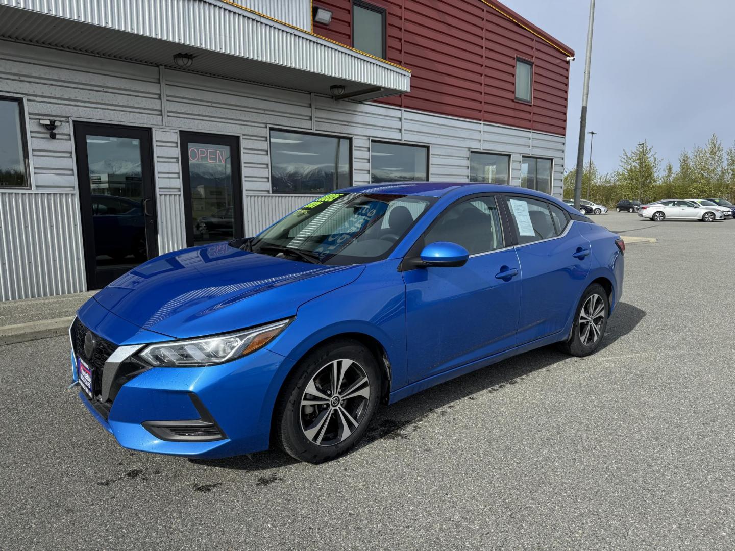 2021 BLUE NISSAN SENTRA SV (3N1AB8CV4MY) with an 2.0L engine, Continuously Variable transmission, located at 1960 Industrial Drive, Wasilla, 99654, (907) 274-2277, 61.573475, -149.400146 - Photo#1