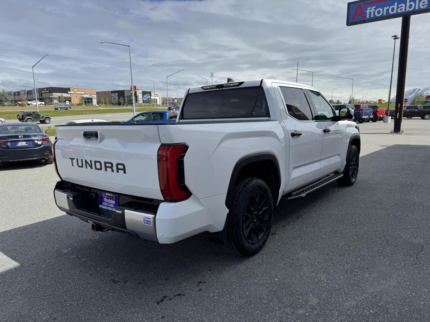 2023 WHITE TOYOTA TUNDRA CREWMAX LIMITED (5TFJA5DB6PX) with an 3.4L engine, Automatic transmission, located at 1960 Industrial Drive, Wasilla, 99654, (907) 274-2277, 61.573475, -149.400146 - Photo#3