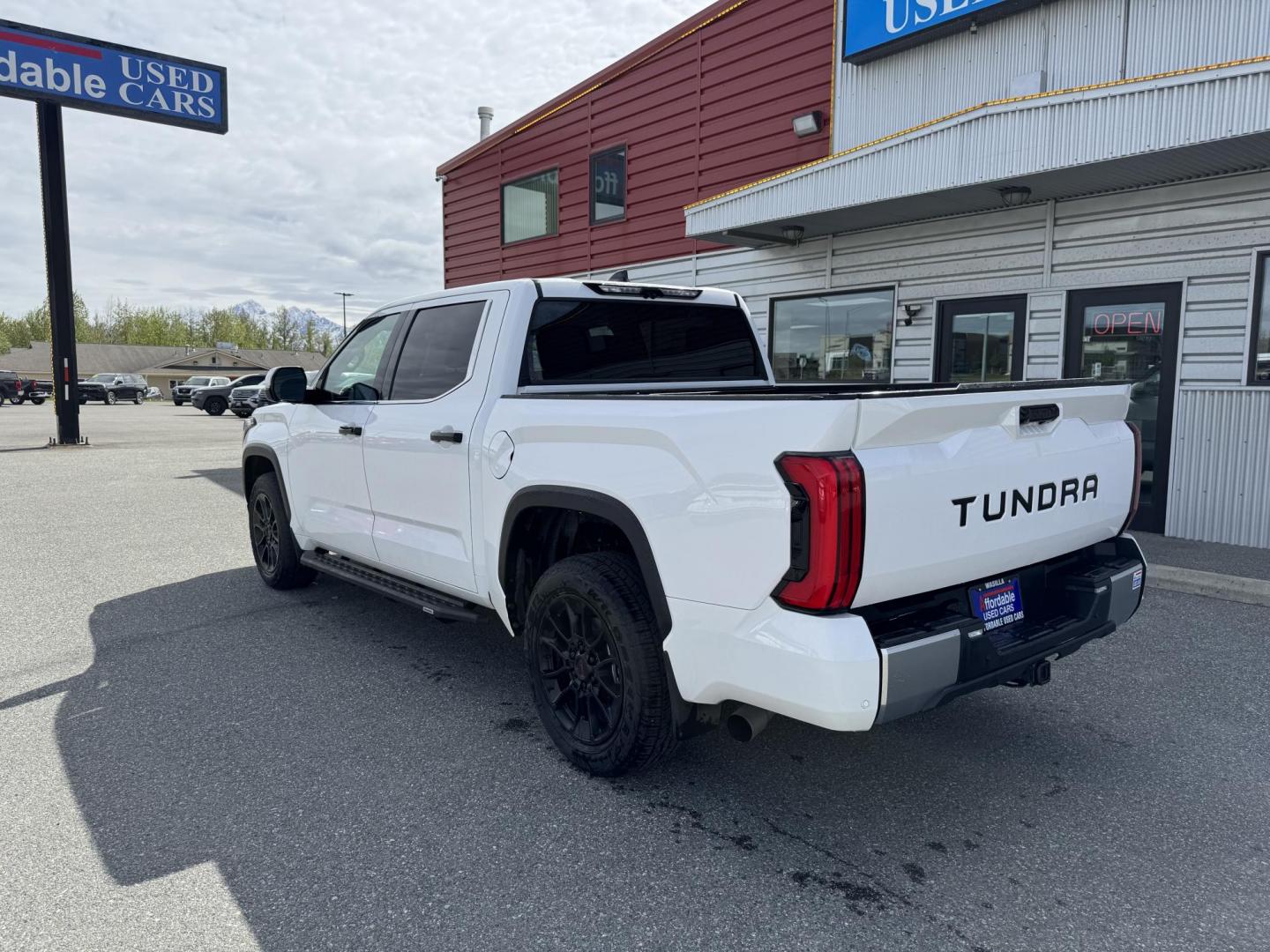 2023 WHITE TOYOTA TUNDRA CREWMAX LIMITED (5TFJA5DB6PX) with an 3.4L engine, Automatic transmission, located at 1960 Industrial Drive, Wasilla, 99654, (907) 274-2277, 61.573475, -149.400146 - Photo#1