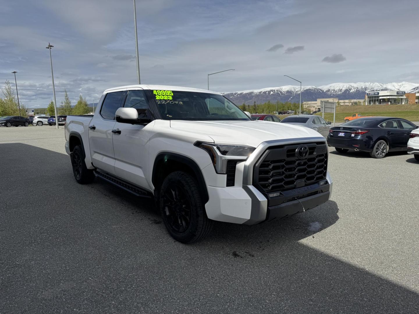 2023 WHITE TOYOTA TUNDRA CREWMAX LIMITED (5TFJA5DB6PX) with an 3.4L engine, Automatic transmission, located at 1960 Industrial Drive, Wasilla, 99654, (907) 274-2277, 61.573475, -149.400146 - Photo#5