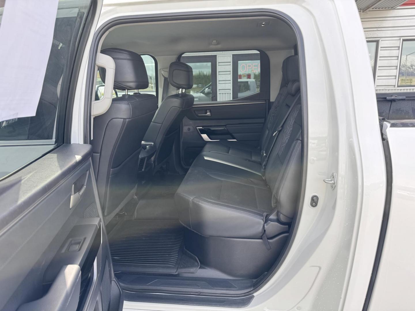 2023 WHITE TOYOTA TUNDRA CREWMAX LIMITED (5TFJA5DB6PX) with an 3.4L engine, Automatic transmission, located at 1960 Industrial Drive, Wasilla, 99654, (907) 274-2277, 61.573475, -149.400146 - Photo#12