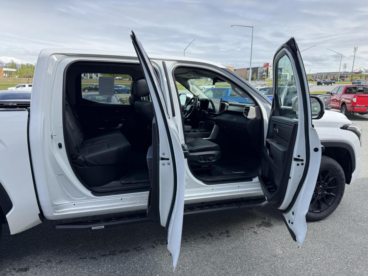 2023 WHITE TOYOTA TUNDRA CREWMAX LIMITED (5TFJA5DB6PX) with an 3.4L engine, Automatic transmission, located at 1960 Industrial Drive, Wasilla, 99654, (907) 274-2277, 61.573475, -149.400146 - Photo#17