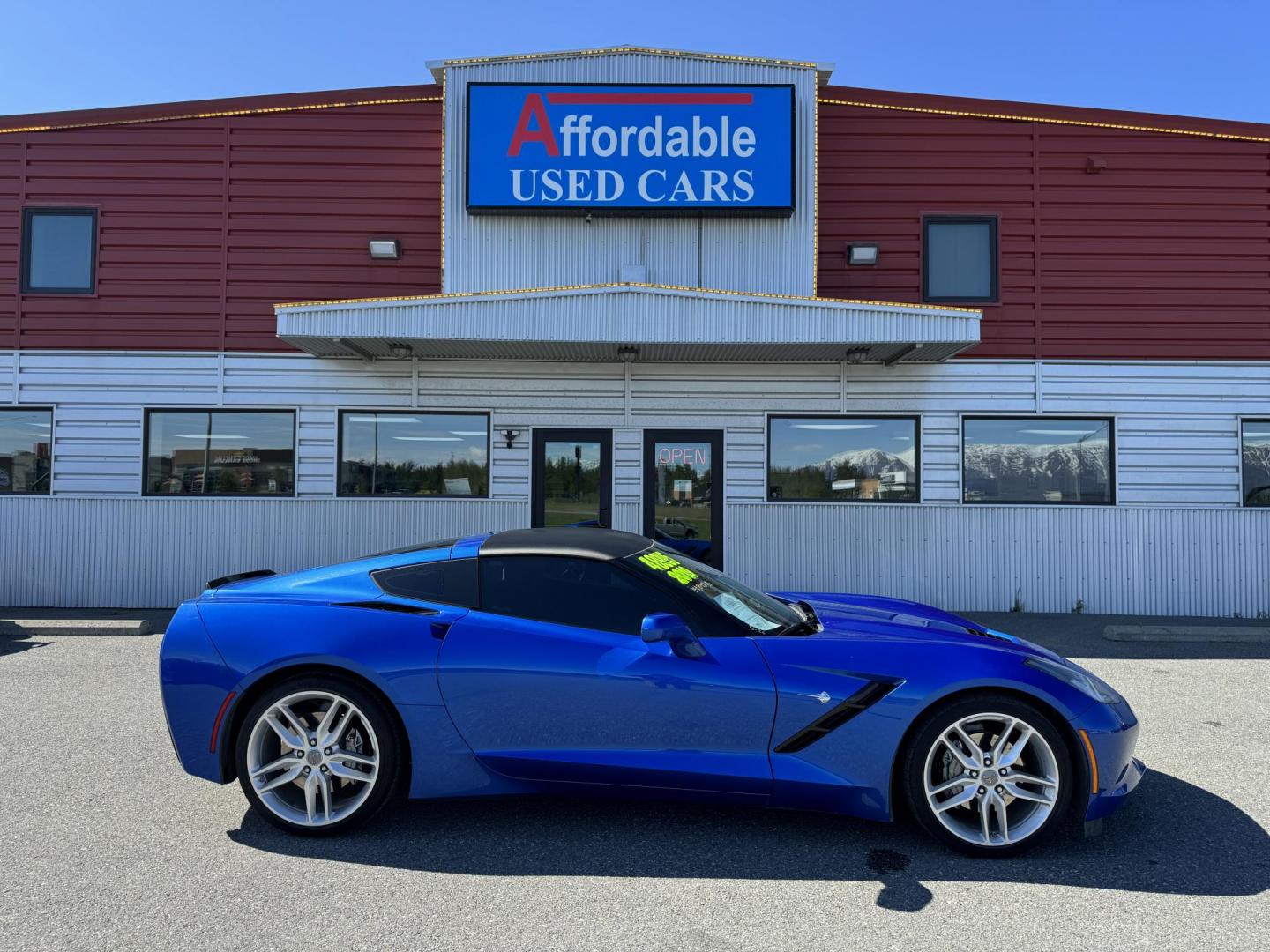 2019 BLUE /black leather Chevrolet Corvette 1LT Coupe Automatic (1G1YB2D75K5) with an 6.2L V8 engine, 6A transmission, located at 1960 Industrial Drive, Wasilla, 99654, (907) 274-2277, 61.573475, -149.400146 - Photo#1