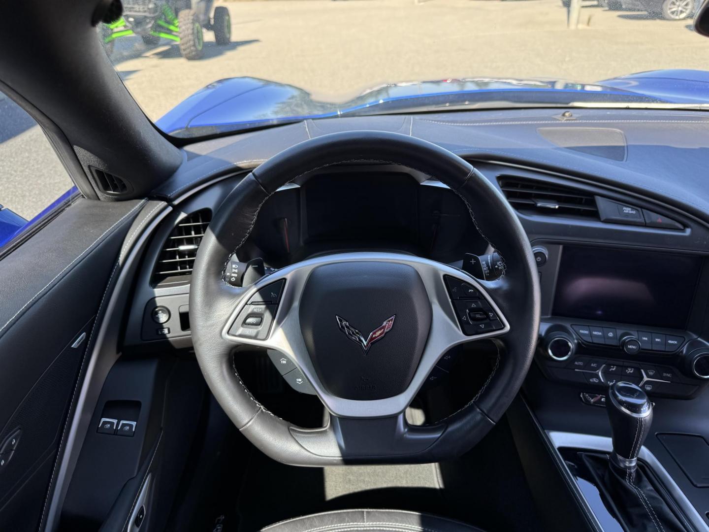 2019 BLUE /black leather Chevrolet Corvette 1LT Coupe Automatic (1G1YB2D75K5) with an 6.2L V8 engine, 6A transmission, located at 1960 Industrial Drive, Wasilla, 99654, (907) 274-2277, 61.573475, -149.400146 - Photo#9