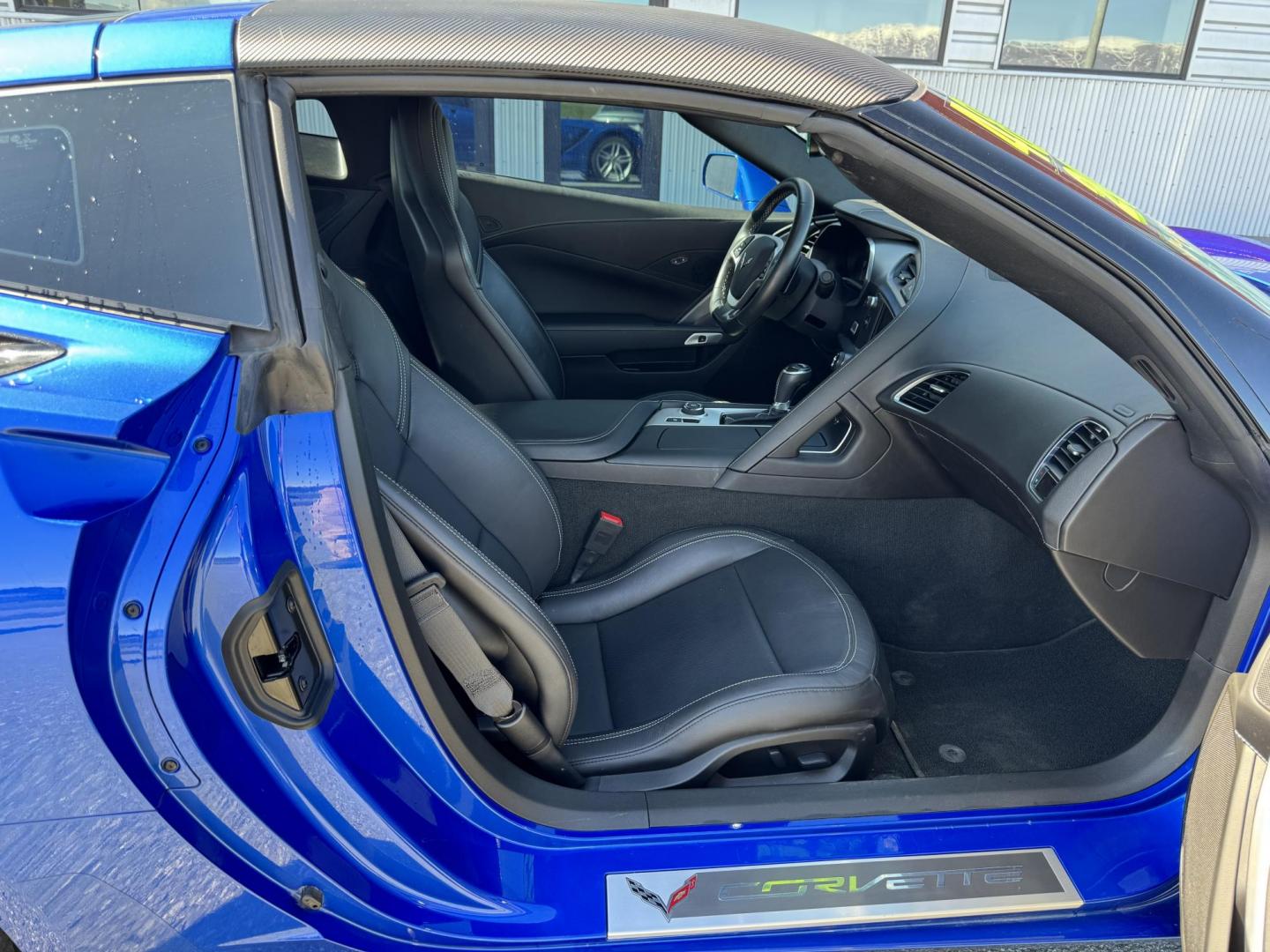 2019 BLUE /black leather Chevrolet Corvette 1LT Coupe Automatic (1G1YB2D75K5) with an 6.2L V8 engine, 6A transmission, located at 1960 Industrial Drive, Wasilla, 99654, (907) 274-2277, 61.573475, -149.400146 - Photo#12