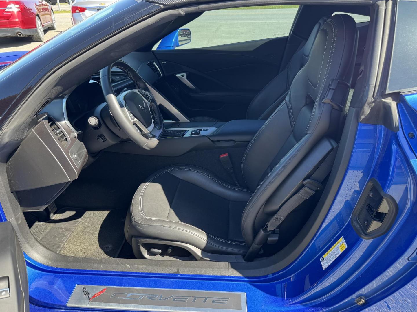 2019 BLUE /black leather Chevrolet Corvette 1LT Coupe Automatic (1G1YB2D75K5) with an 6.2L V8 engine, 6A transmission, located at 1960 Industrial Drive, Wasilla, 99654, (907) 274-2277, 61.573475, -149.400146 - Photo#13