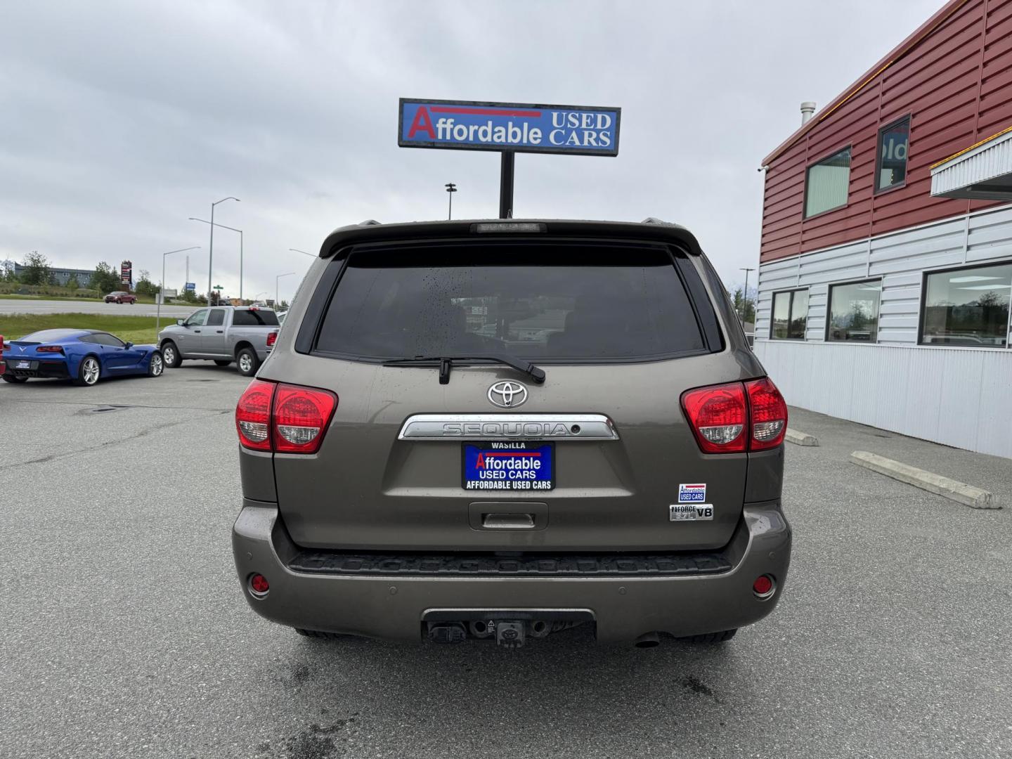 2017 GREEN TOYOTA SEQUOIA PLATINUM (5TDDY5G14HS) with an 5.7L engine, Automatic transmission, located at 1960 Industrial Drive, Wasilla, 99654, (907) 274-2277, 61.573475, -149.400146 - Photo#2