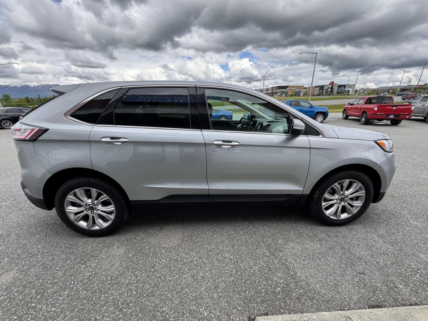2023 SILVER FORD EDGE TITANIUM (2FMPK4K97PB) with an 2.0L engine, Automatic transmission, located at 1960 Industrial Drive, Wasilla, 99654, (907) 274-2277, 61.573475, -149.400146 - Photo#4