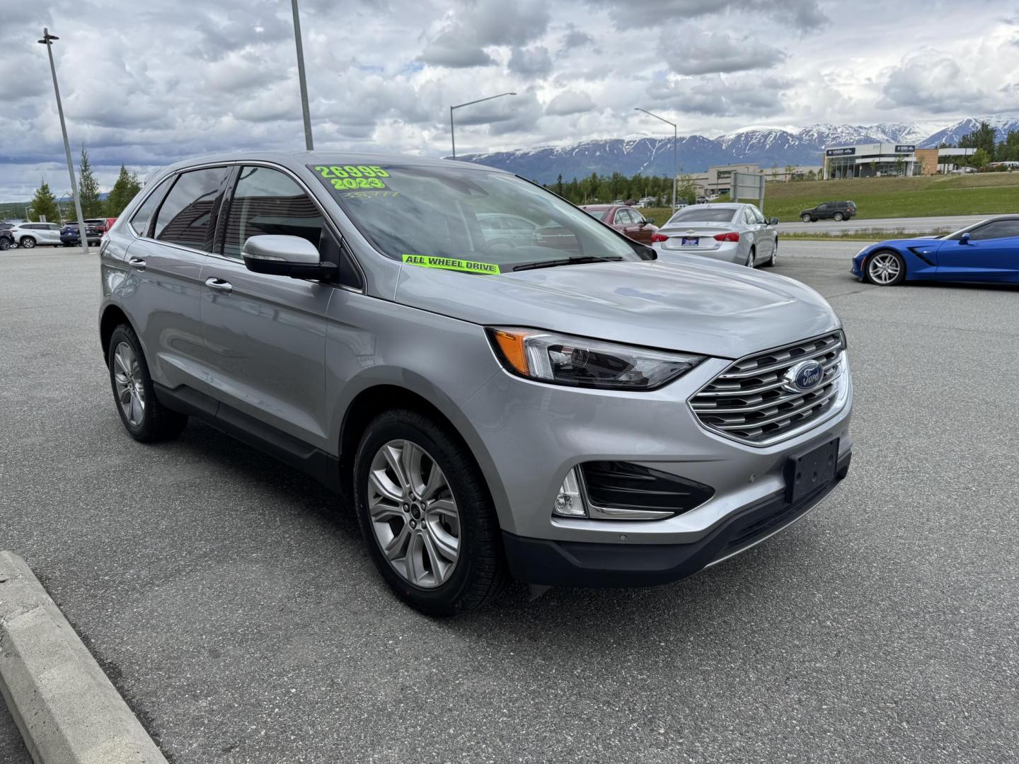 2023 SILVER FORD EDGE TITANIUM (2FMPK4K97PB) with an 2.0L engine, Automatic transmission, located at 1960 Industrial Drive, Wasilla, 99654, (907) 274-2277, 61.573475, -149.400146 - Photo#5