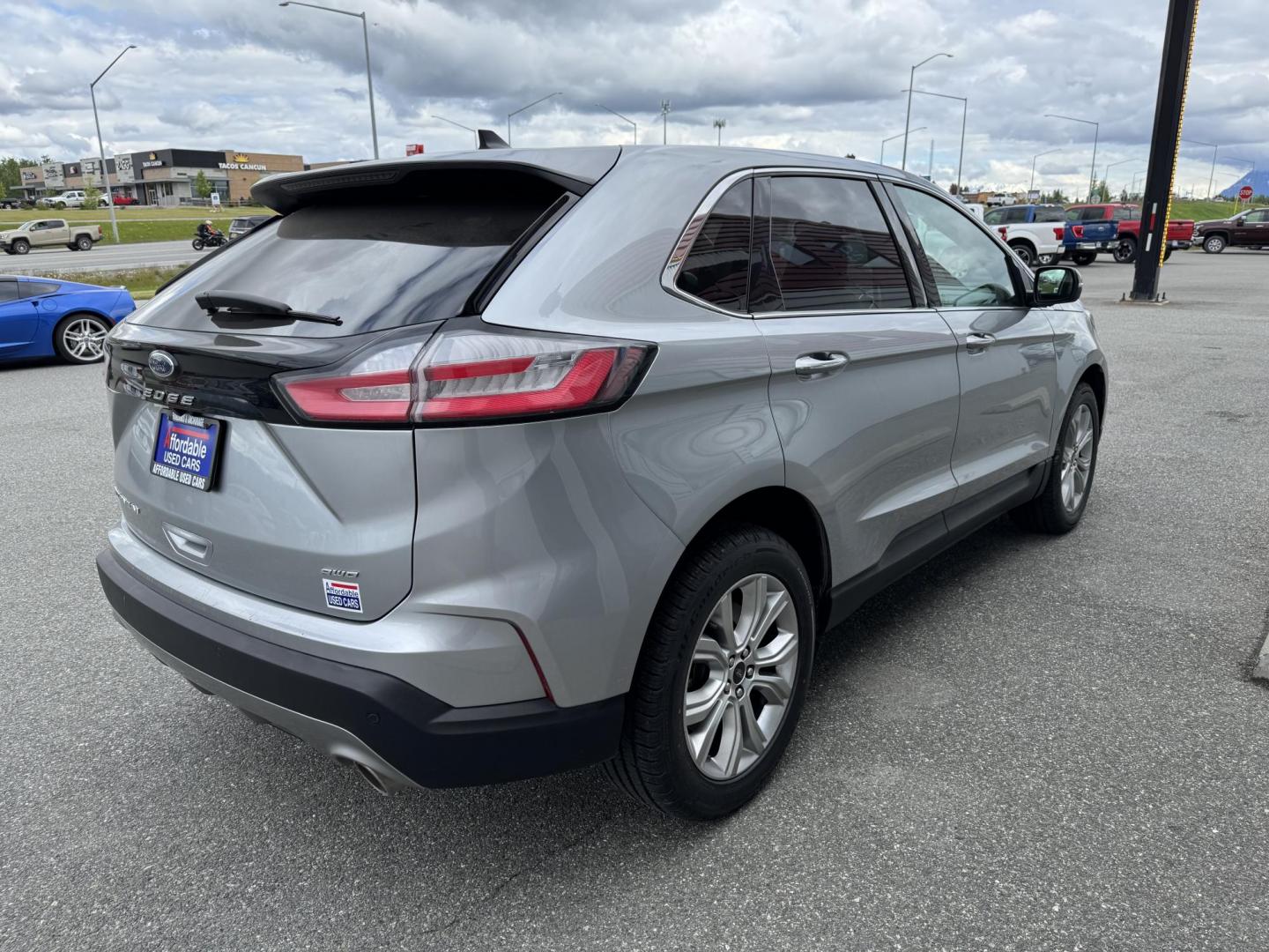 2023 SILVER FORD EDGE TITANIUM (2FMPK4K97PB) with an 2.0L engine, Automatic transmission, located at 1960 Industrial Drive, Wasilla, 99654, (907) 274-2277, 61.573475, -149.400146 - Photo#3
