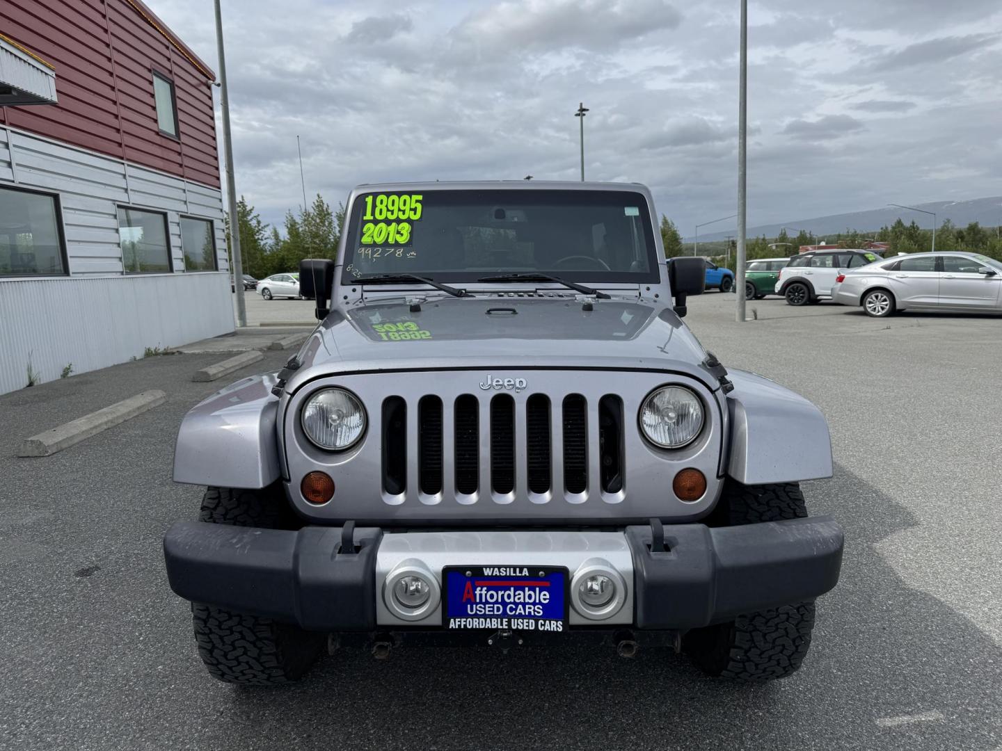 2013 SILVER Jeep Wrangler Unlimited Sahara 4WD (1C4HJWEG5DL) with an 3.6L V6 DOHC 24V FFV engine, Automatic transmission, located at 1960 Industrial Drive, Wasilla, 99654, (907) 274-2277, 61.573475, -149.400146 - Photo#6