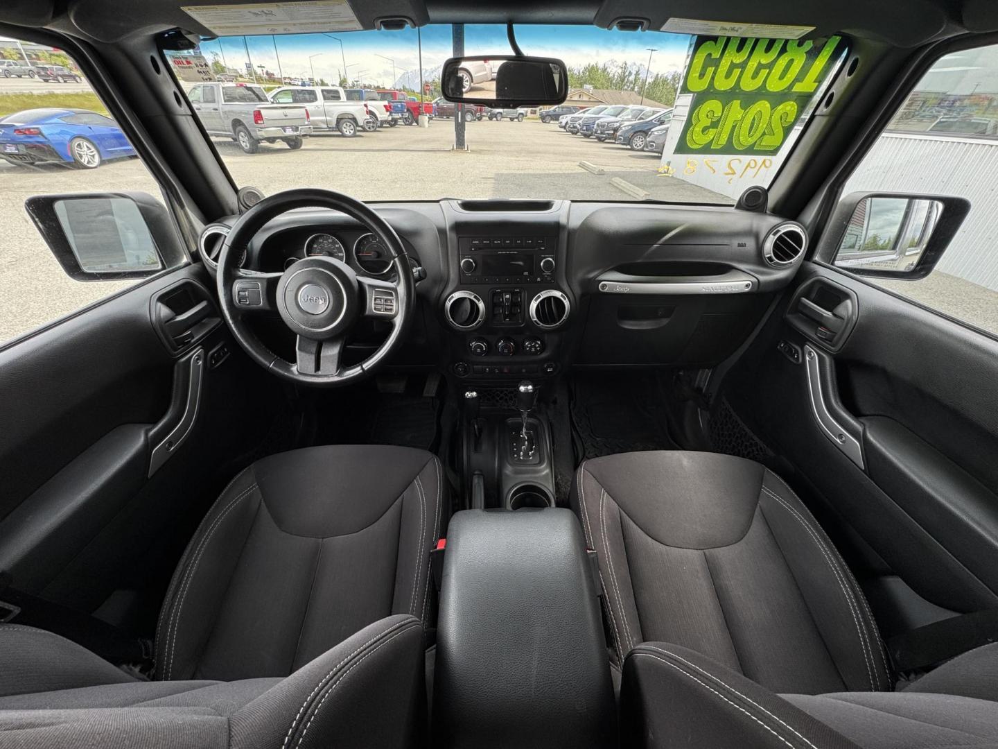 2013 SILVER Jeep Wrangler Unlimited Sahara 4WD (1C4HJWEG5DL) with an 3.6L V6 DOHC 24V FFV engine, Automatic transmission, located at 1960 Industrial Drive, Wasilla, 99654, (907) 274-2277, 61.573475, -149.400146 - Photo#8