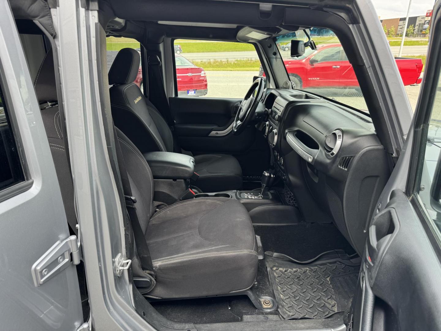 2013 SILVER Jeep Wrangler Unlimited Sahara 4WD (1C4HJWEG5DL) with an 3.6L V6 DOHC 24V FFV engine, Automatic transmission, located at 1960 Industrial Drive, Wasilla, 99654, (907) 274-2277, 61.573475, -149.400146 - Photo#16
