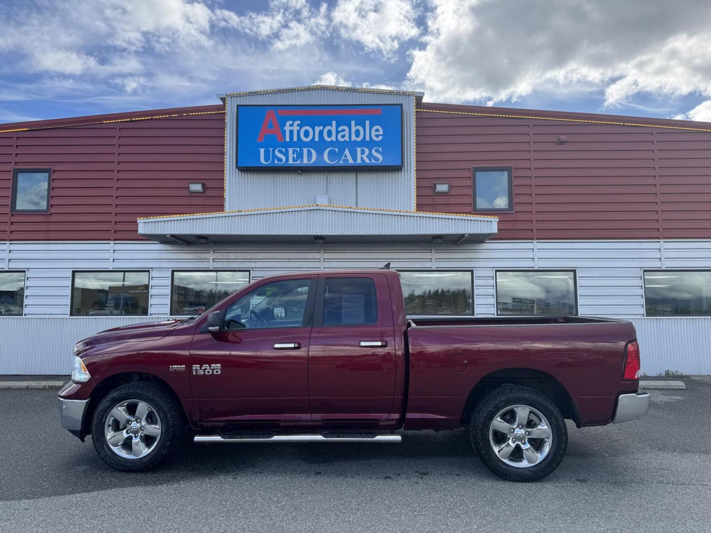 2018 RED RAM 1500 Big Horn Quad Cab 4WD (1C6RR7GTXJS) with an 5.7L V8 OHV 16V engine, 8A transmission, located at 1960 Industrial Drive, Wasilla, 99654, (907) 274-2277, 61.573475, -149.400146 - Photo#0