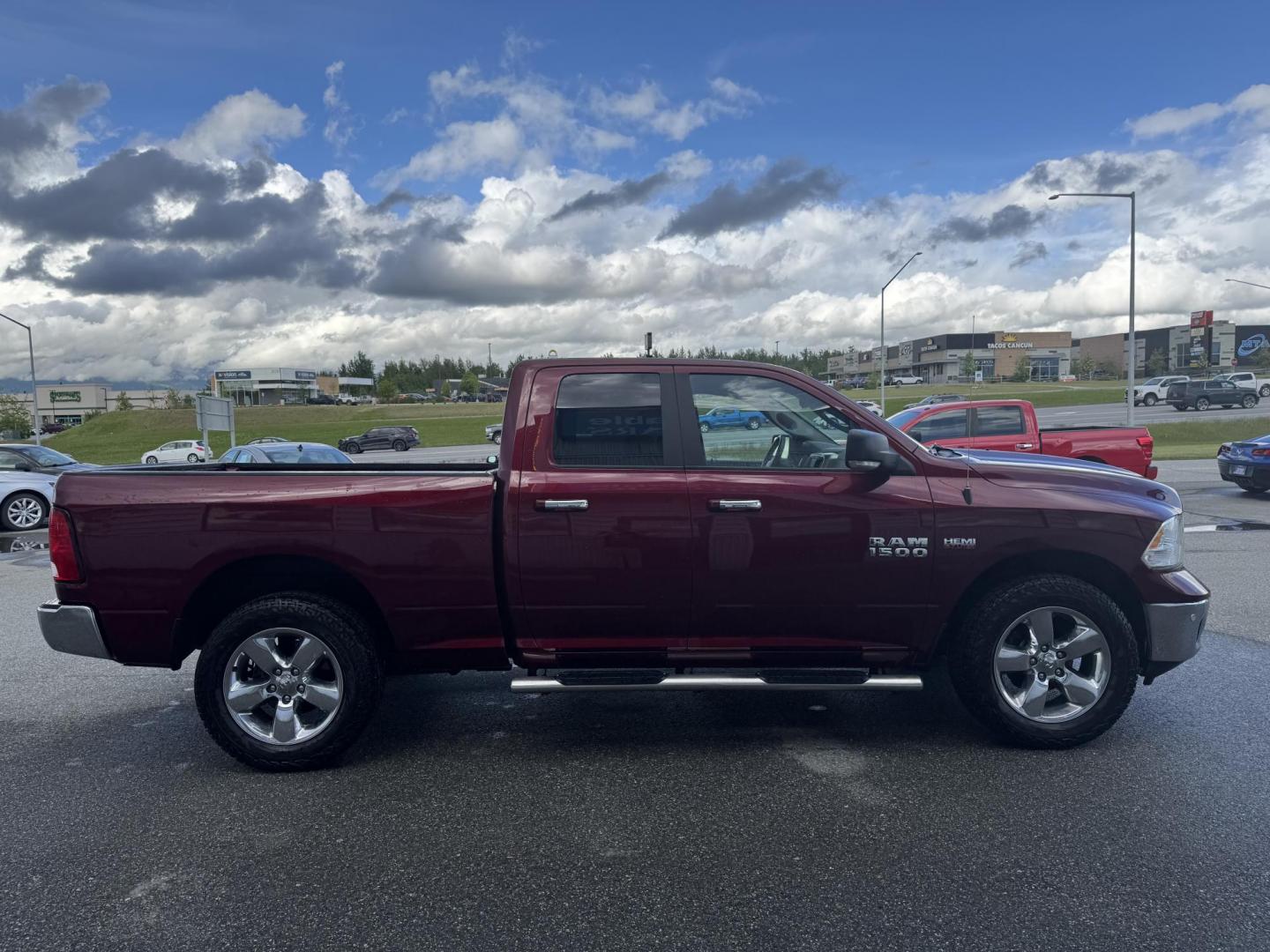 2018 RED RAM 1500 Big Horn Quad Cab 4WD (1C6RR7GTXJS) with an 5.7L V8 OHV 16V engine, 8A transmission, located at 1960 Industrial Drive, Wasilla, 99654, (907) 274-2277, 61.573475, -149.400146 - Photo#4