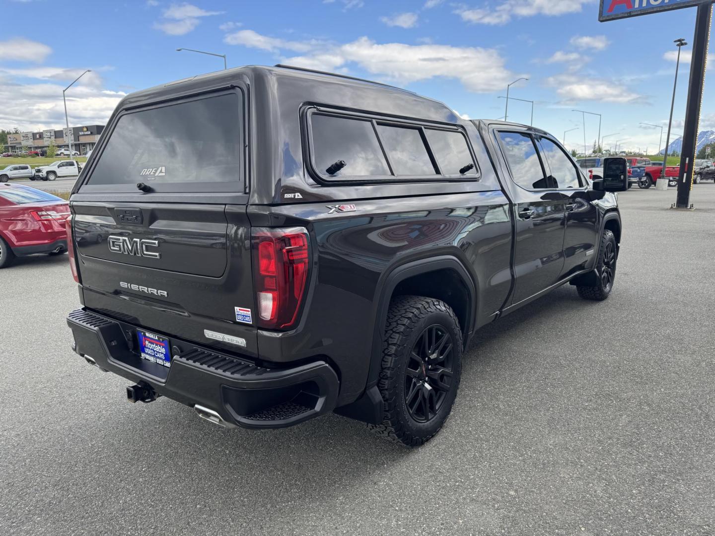 2021 BLACK GMC Sierra 1500 Elevation Crew Cab 4WD (3GTU9CET7MG) with an 3.0L L6 DOHC 24V DIESEL engine, 6A transmission, located at 1960 Industrial Drive, Wasilla, 99654, (907) 274-2277, 61.573475, -149.400146 - Photo#3