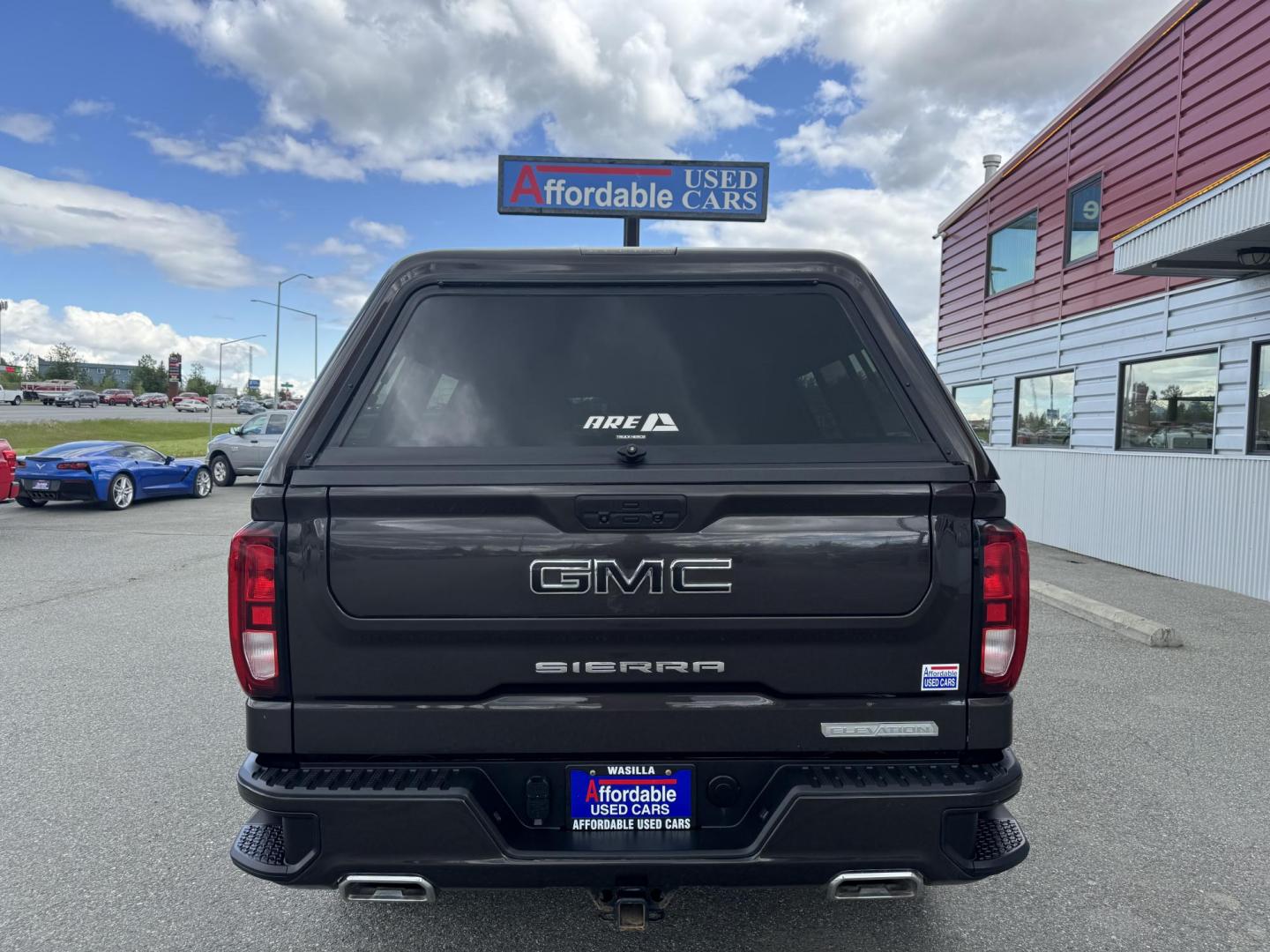 2021 BLACK GMC Sierra 1500 Elevation Crew Cab 4WD (3GTU9CET7MG) with an 3.0L L6 DOHC 24V DIESEL engine, 6A transmission, located at 1960 Industrial Drive, Wasilla, 99654, (907) 274-2277, 61.573475, -149.400146 - Photo#2