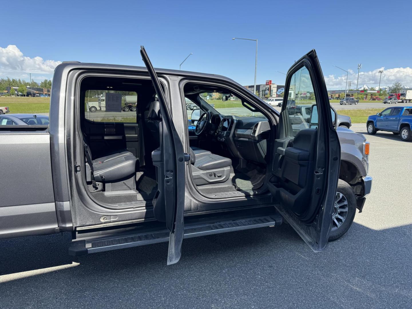 2022 GRAY Ford F-350 SD Lariet Crew Cab Long Bed 4WD (1FT8W3BT1NE) with an 6.7L V8 OHV 16V DIESEL engine, 6A transmission, located at 1960 Industrial Drive, Wasilla, 99654, (907) 274-2277, 61.573475, -149.400146 - Photo#17