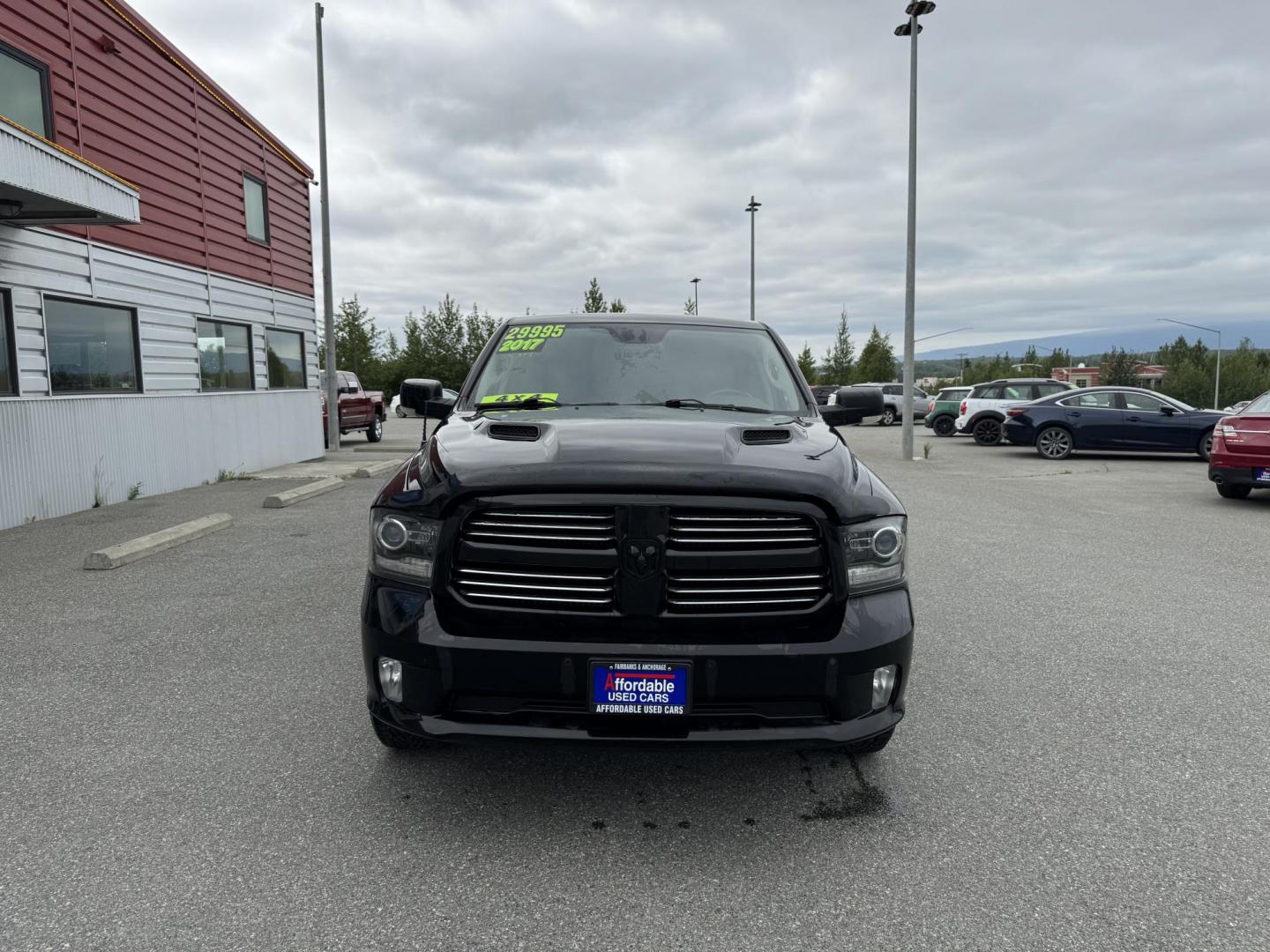 2017 BLACK RAM 1500 Sport Crew Cab SWB 4WD (1C6RR7MT3HS) with an 5.7L V8 OHV 16V engine, 8A transmission, located at 1960 Industrial Drive, Wasilla, 99654, (907) 274-2277, 61.573475, -149.400146 - Photo#5
