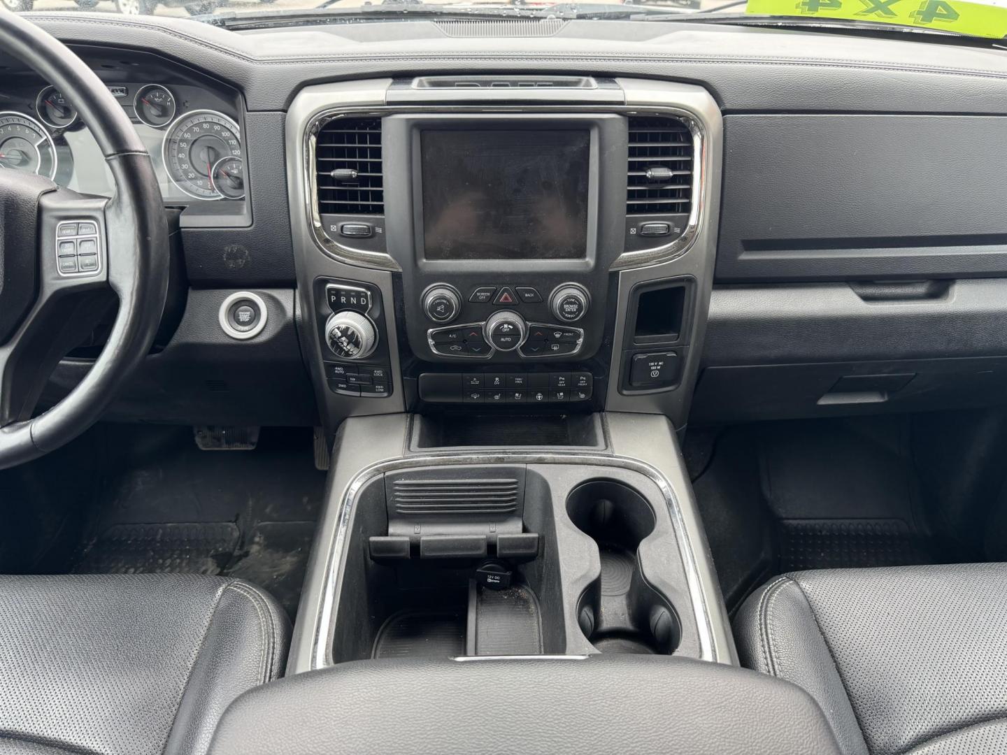 2017 BLACK RAM 1500 Sport Crew Cab SWB 4WD (1C6RR7MT3HS) with an 5.7L V8 OHV 16V engine, 8A transmission, located at 1960 Industrial Drive, Wasilla, 99654, (907) 274-2277, 61.573475, -149.400146 - Photo#10