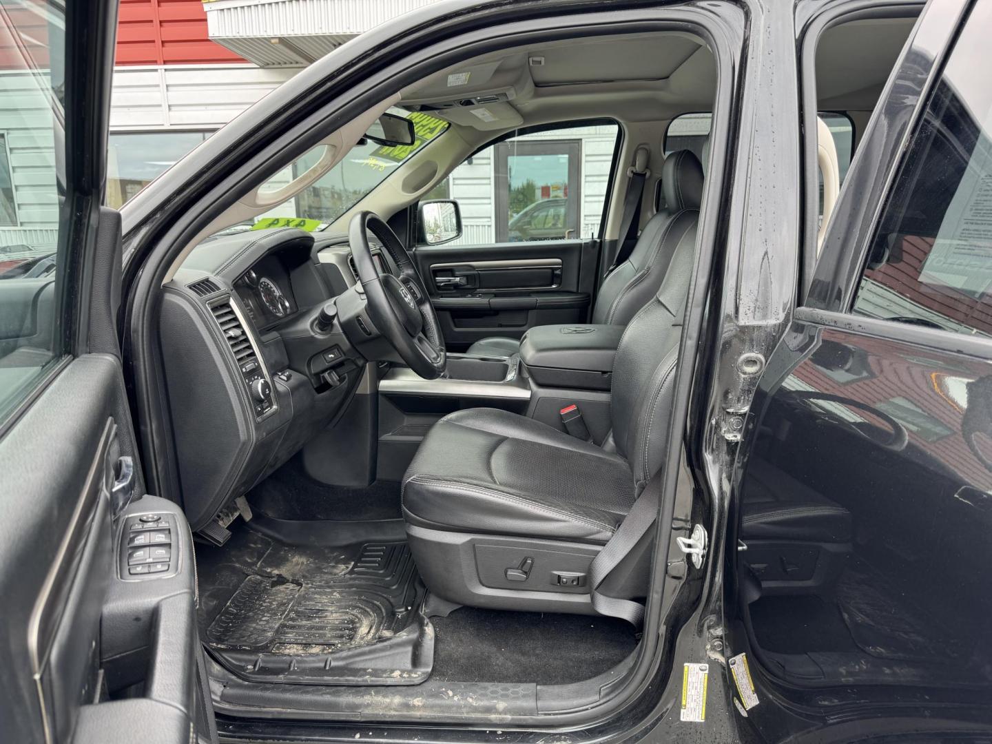 2017 BLACK RAM 1500 Sport Crew Cab SWB 4WD (1C6RR7MT3HS) with an 5.7L V8 OHV 16V engine, 8A transmission, located at 1960 Industrial Drive, Wasilla, 99654, (907) 274-2277, 61.573475, -149.400146 - Photo#13