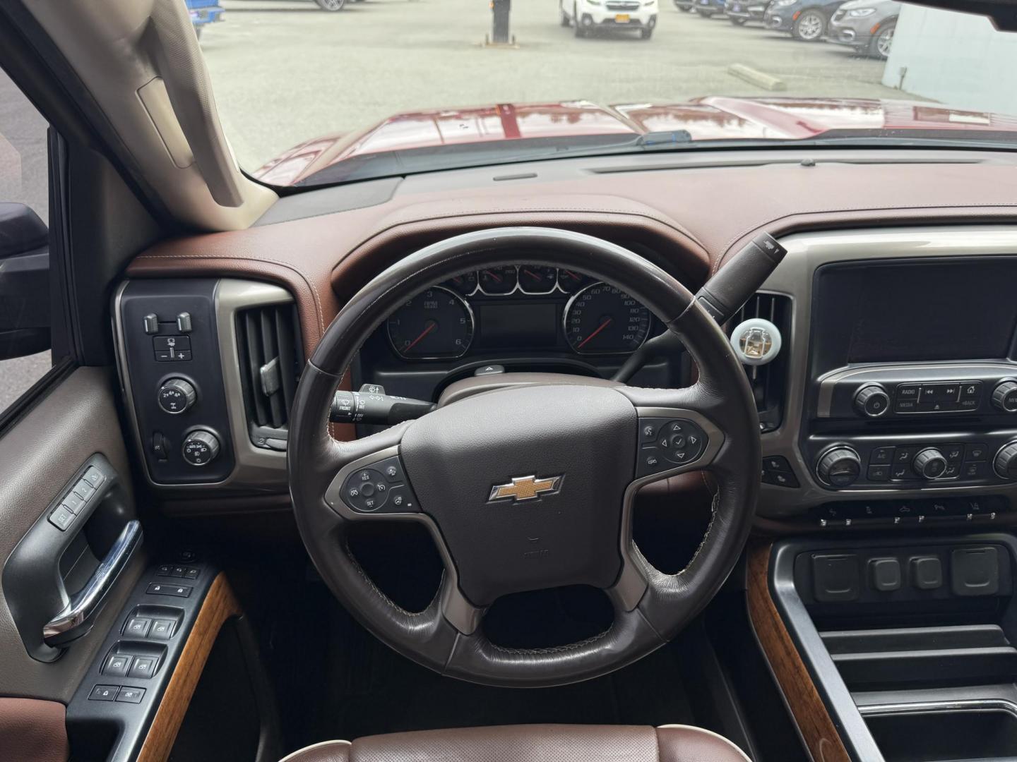 2018 RED Chevrolet Silverado 2500HD High Country Crew Cab 4WD (1GC1KXEG5JF) with an 6.0L V8 OHV 16V FFV engine, 6A transmission, located at 1960 Industrial Drive, Wasilla, 99654, (907) 274-2277, 61.573475, -149.400146 - Photo#10