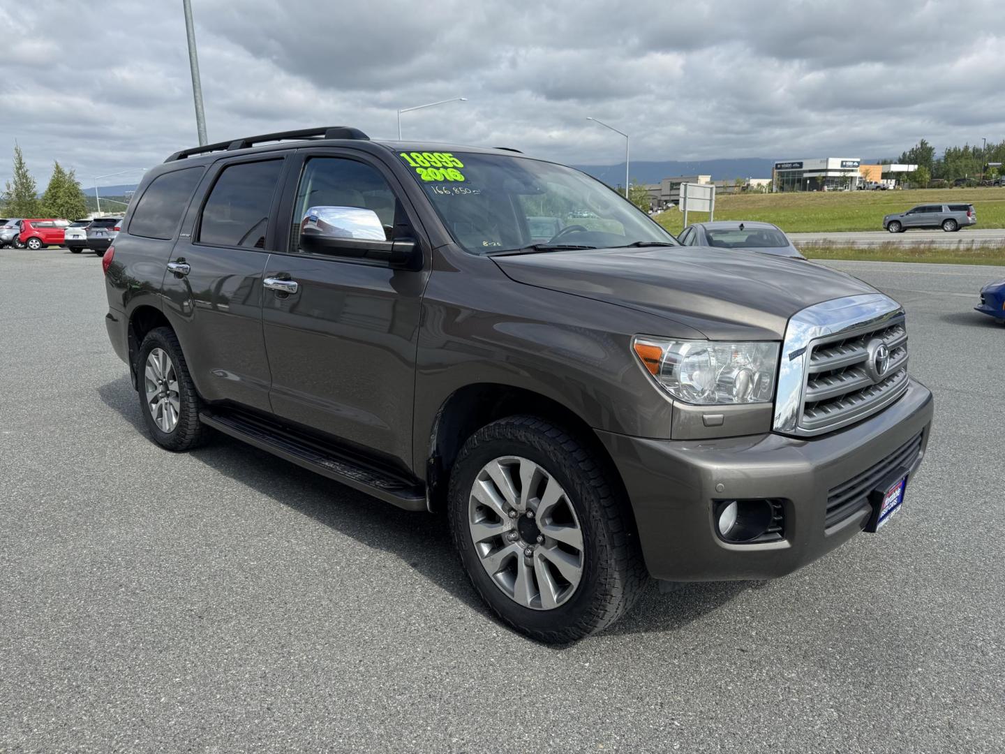 2016 GREEN Toyota Sequoia Limited 4WD (5TDJY5G11GS) with an 5.7L V8 DOHC 32V engine, 6A transmission, located at 1960 Industrial Drive, Wasilla, 99654, (907) 274-2277, 61.573475, -149.400146 - Photo#5